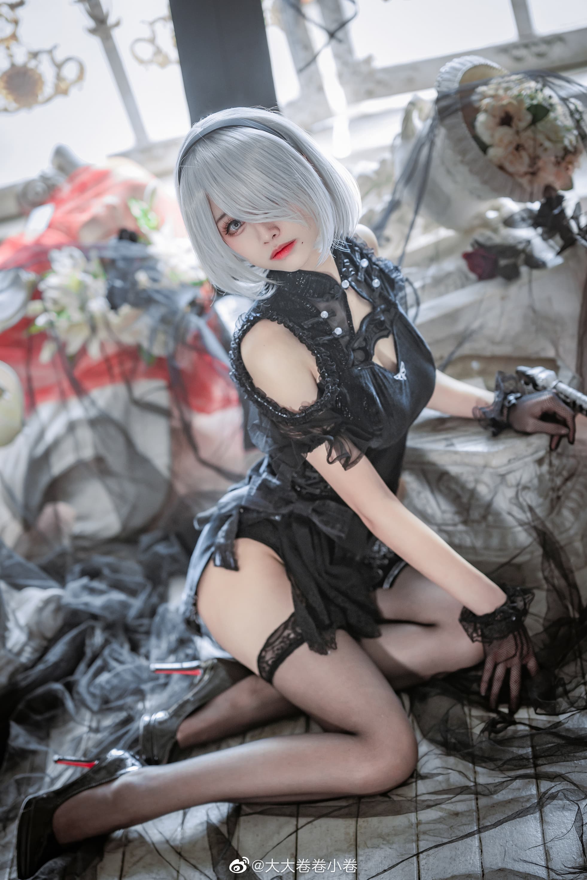 【COS】尼尔机械纪元  2B同人旗袍@大大卷卷小卷 COSPLAY-第5张