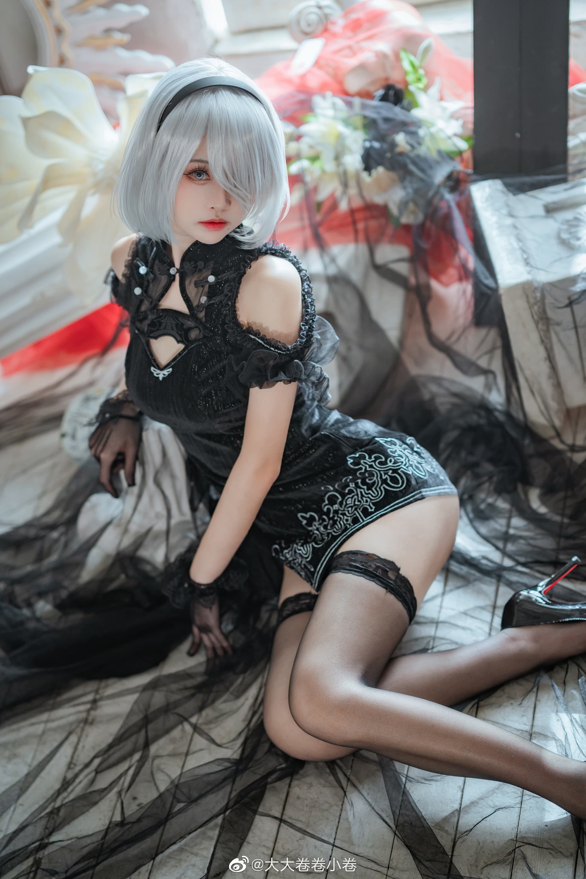 【COS】尼尔机械纪元  2B同人旗袍@大大卷卷小卷 COSPLAY-第8张
