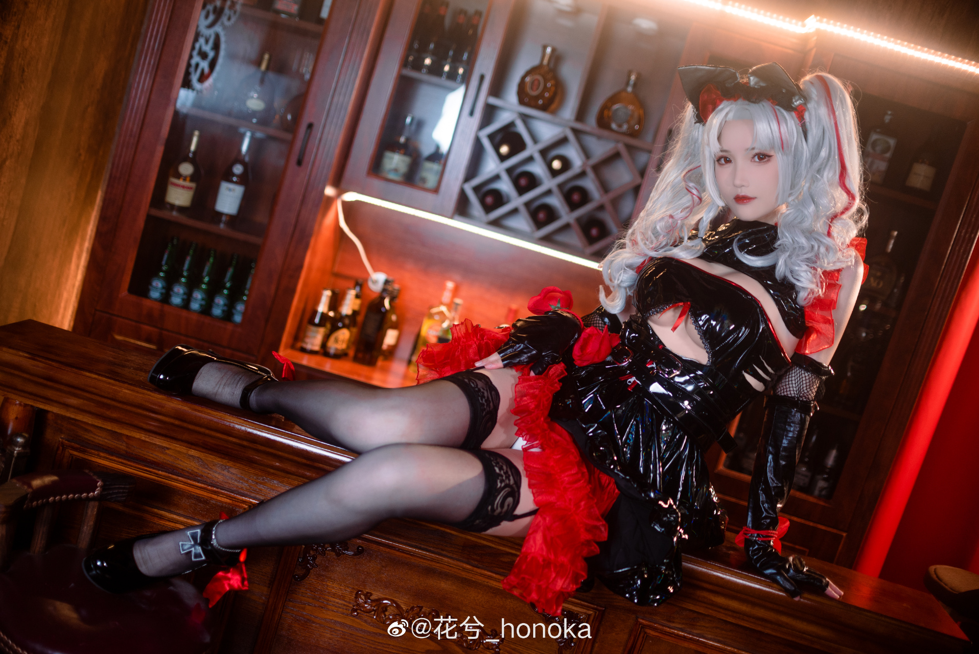 【COS】碧蓝航线 阿达尔伯特亲王@花兮_honoka COSPLAY-第2张