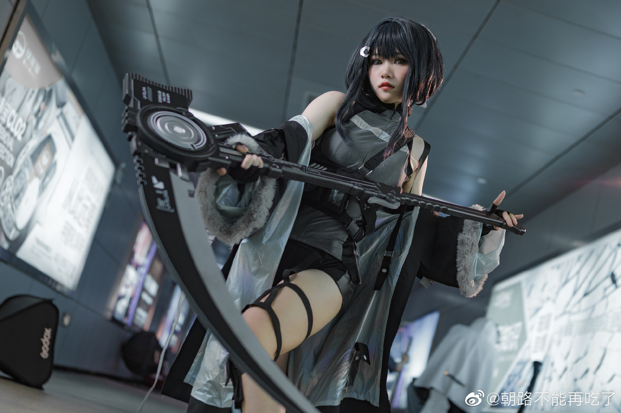 【COS】明日方舟 羽毛笔@朝路不能再吃了 龙舌兰@铵柠Aaanil COSPLAY-第2张