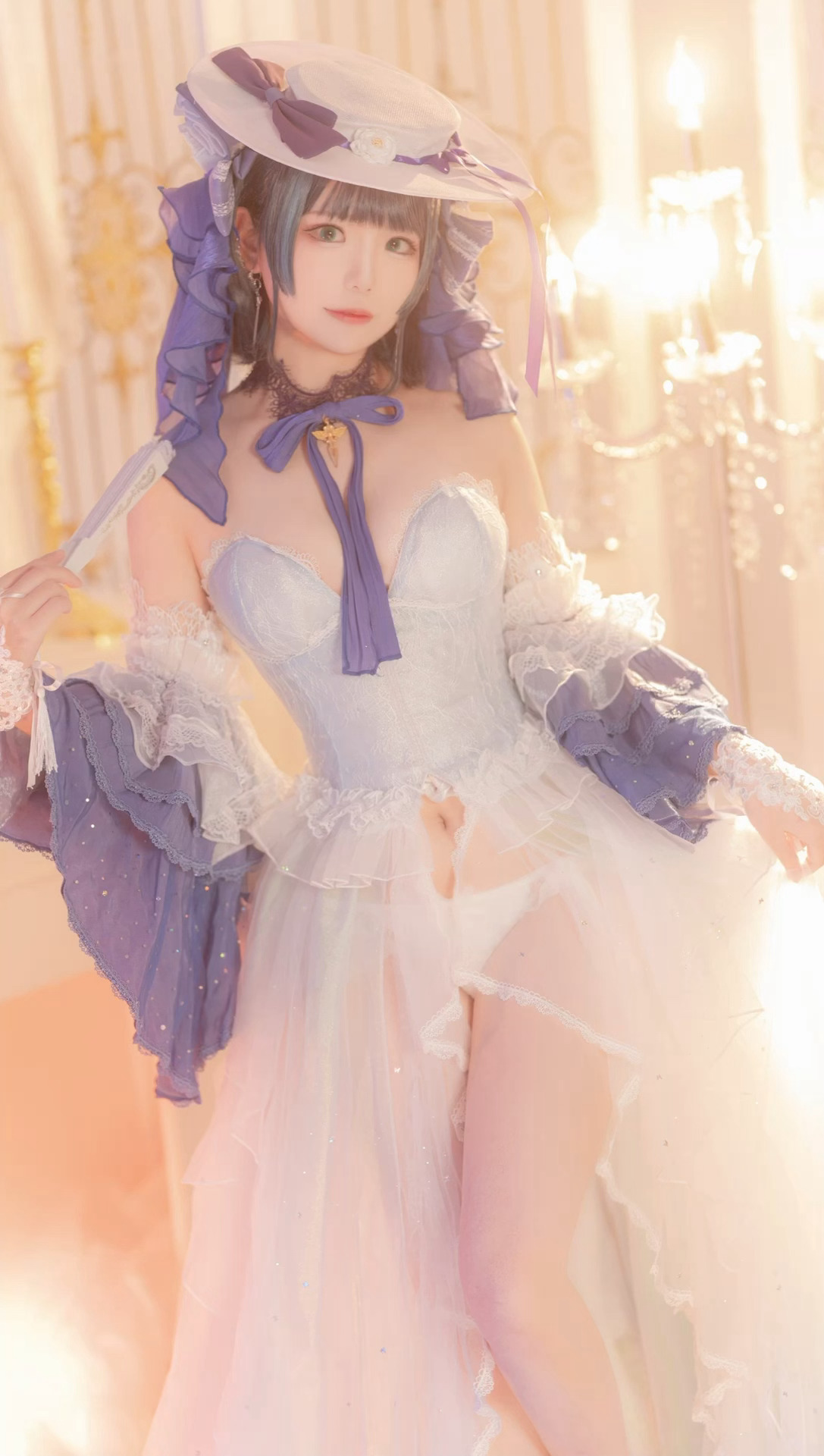 【COS】如果柴郡是宫殿里的公主的话……❄️冰雪公主- 柴郡@凌乱_May COSPLAY-第4张