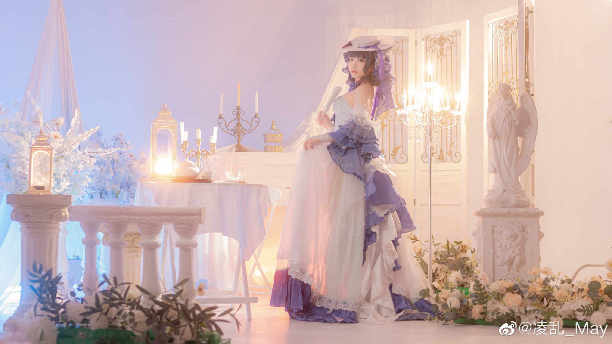 【COS】如果柴郡是宫殿里的公主的话……❄️冰雪公主- 柴郡@凌乱_May COSPLAY-第7张