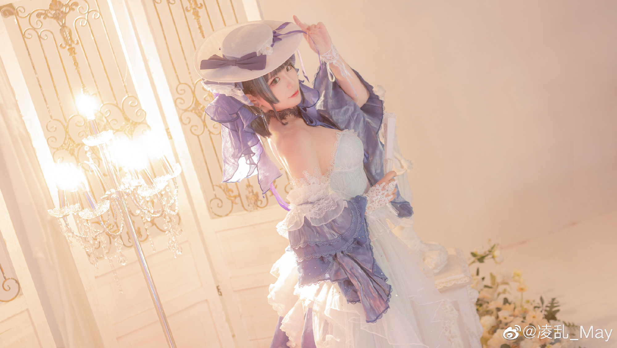 【COS】如果柴郡是宫殿里的公主的话……❄️冰雪公主- 柴郡@凌乱_May COSPLAY-第9张