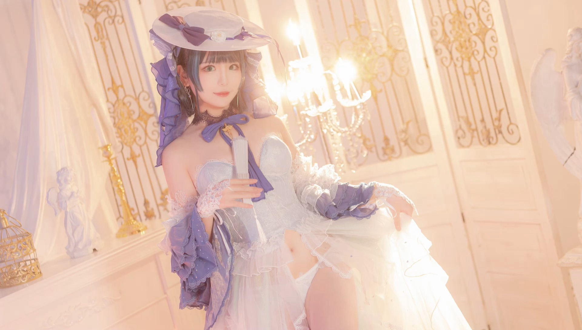 【COS】如果柴郡是宫殿里的公主的话……❄️冰雪公主- 柴郡@凌乱_May COSPLAY-第10张