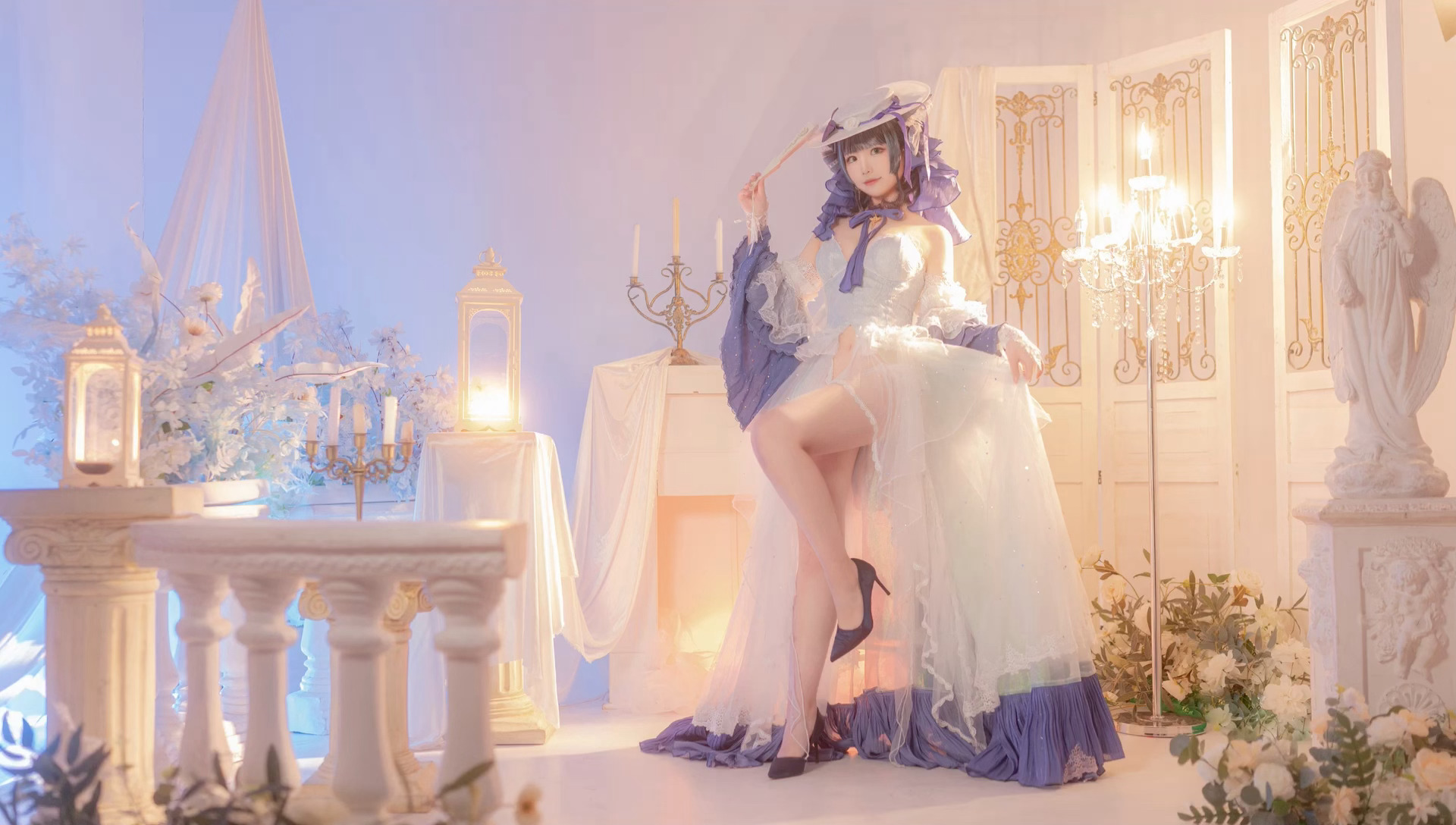 【COS】如果柴郡是宫殿里的公主的话……❄️冰雪公主- 柴郡@凌乱_May COSPLAY-第13张