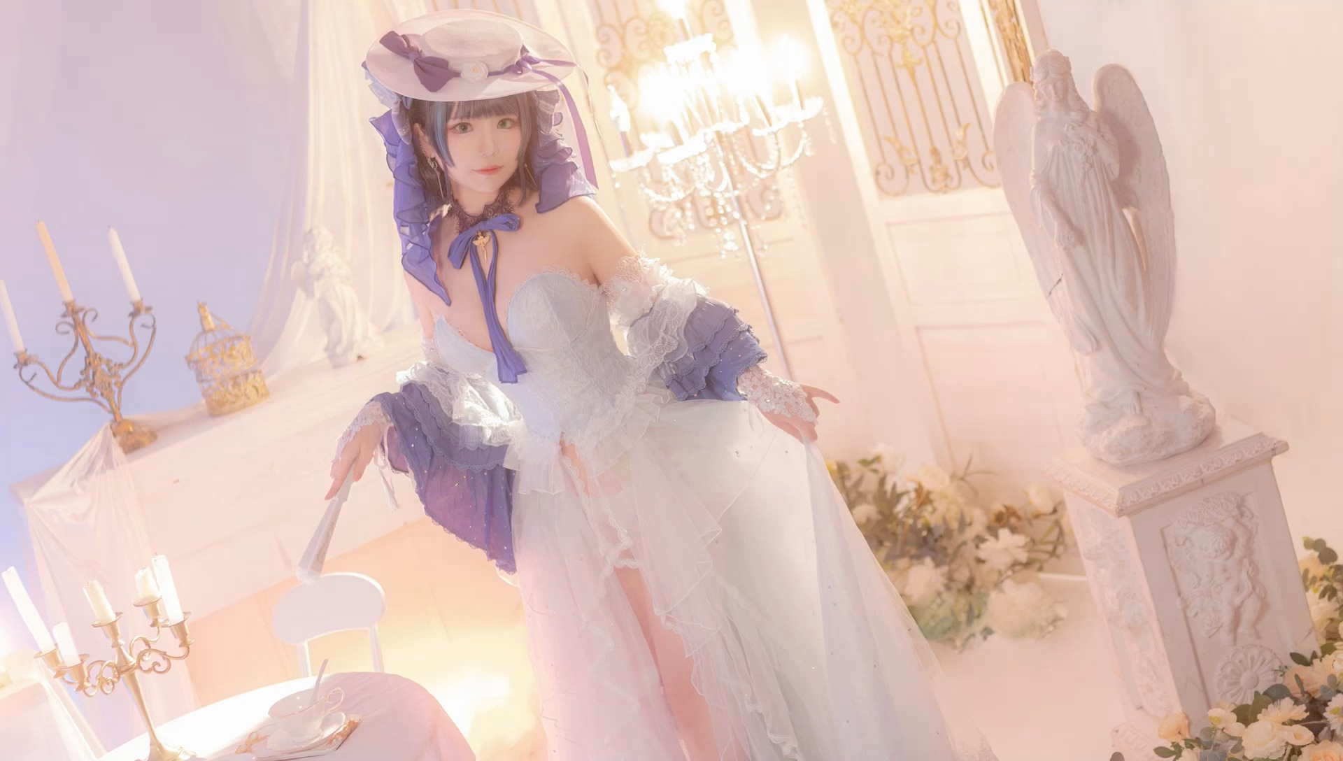 【COS】如果柴郡是宫殿里的公主的话……❄️冰雪公主- 柴郡@凌乱_May COSPLAY-第14张