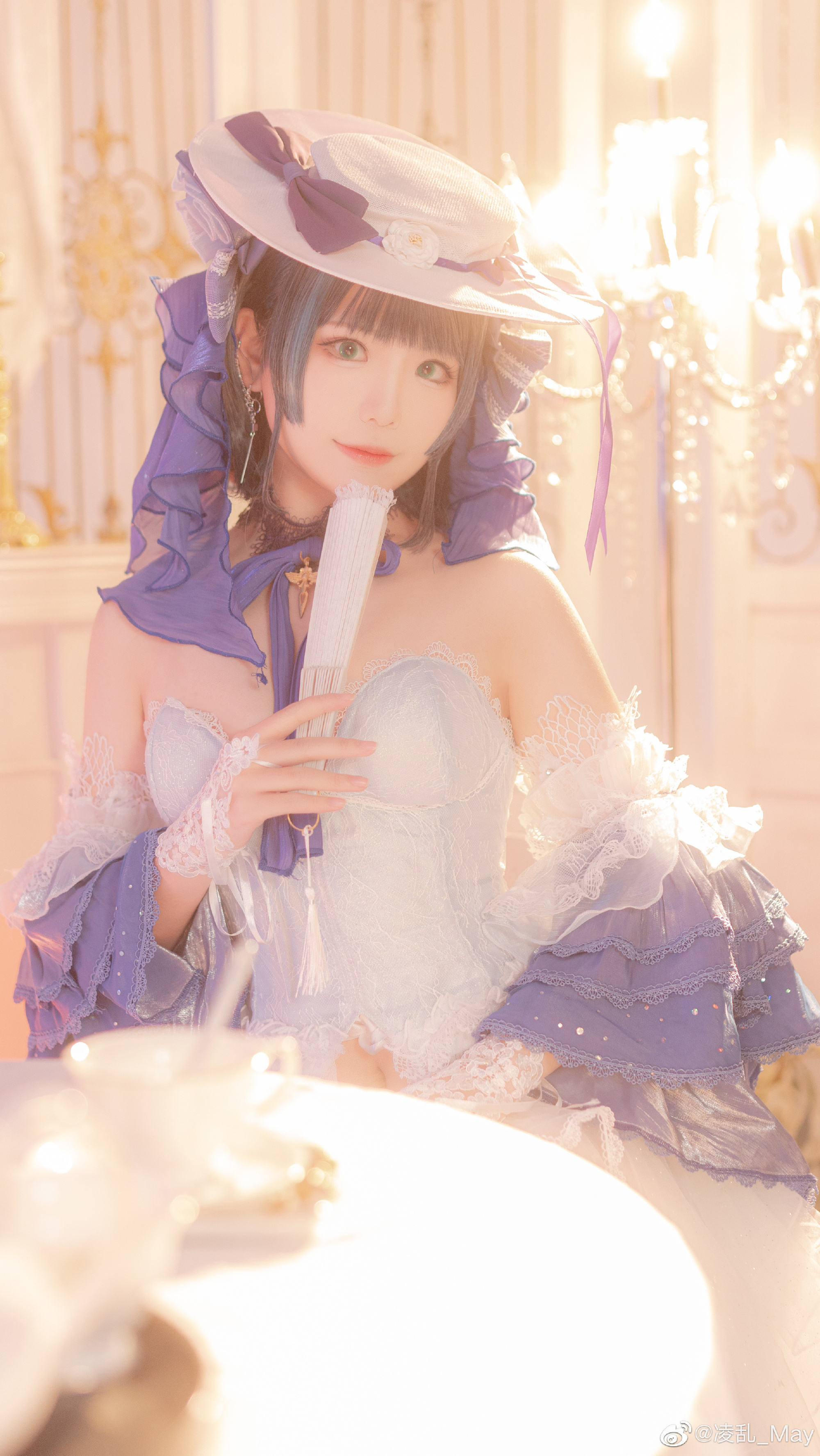 【COS】如果柴郡是宫殿里的公主的话……❄️冰雪公主- 柴郡@凌乱_May COSPLAY-第15张