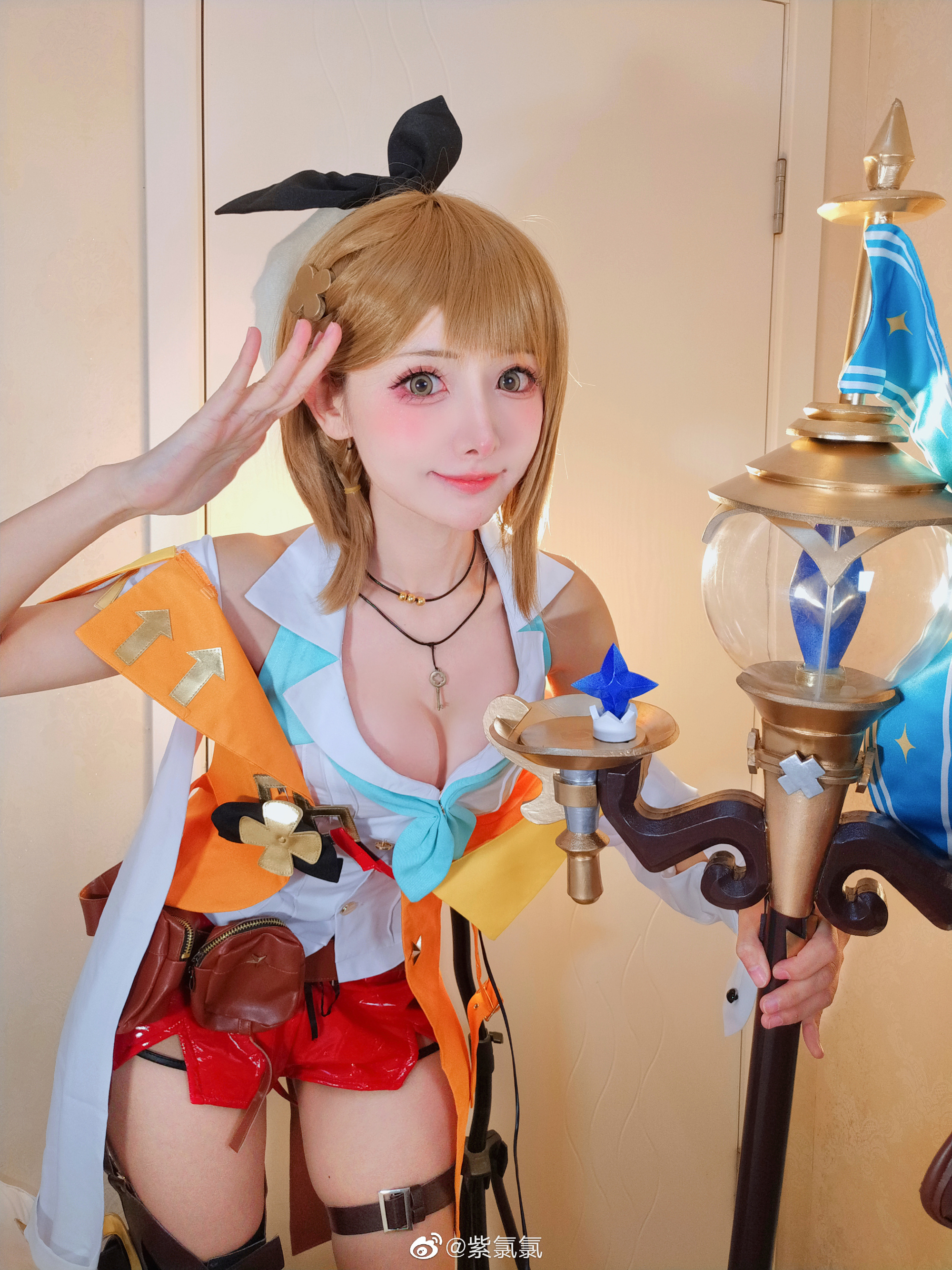 莱莎琳·斯托特，今后请多关照啦！碧蓝航线莱莎联动@紫氯氯 COSPLAY-第1张