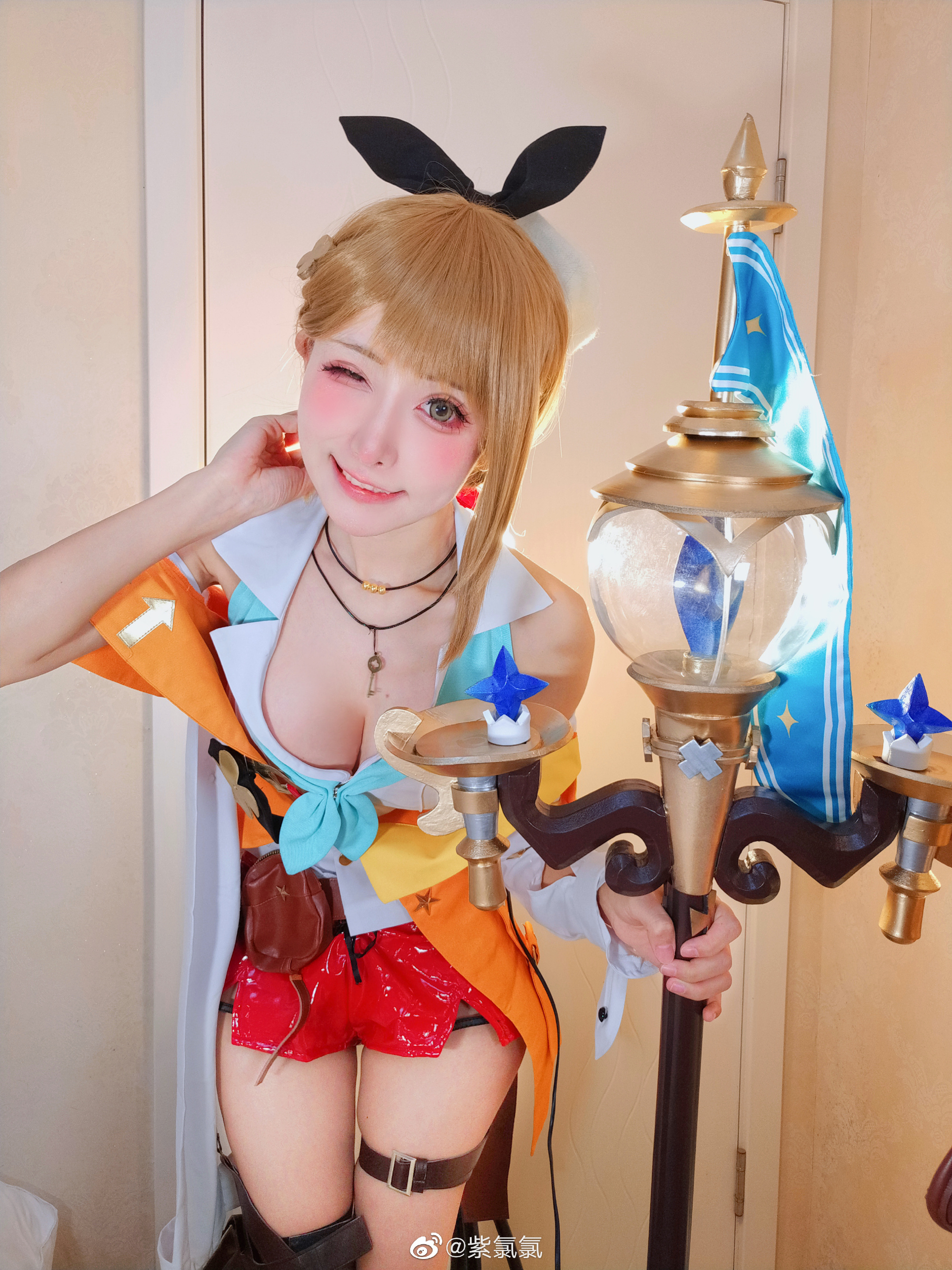 莱莎琳·斯托特，今后请多关照啦！碧蓝航线莱莎联动@紫氯氯 COSPLAY-第4张