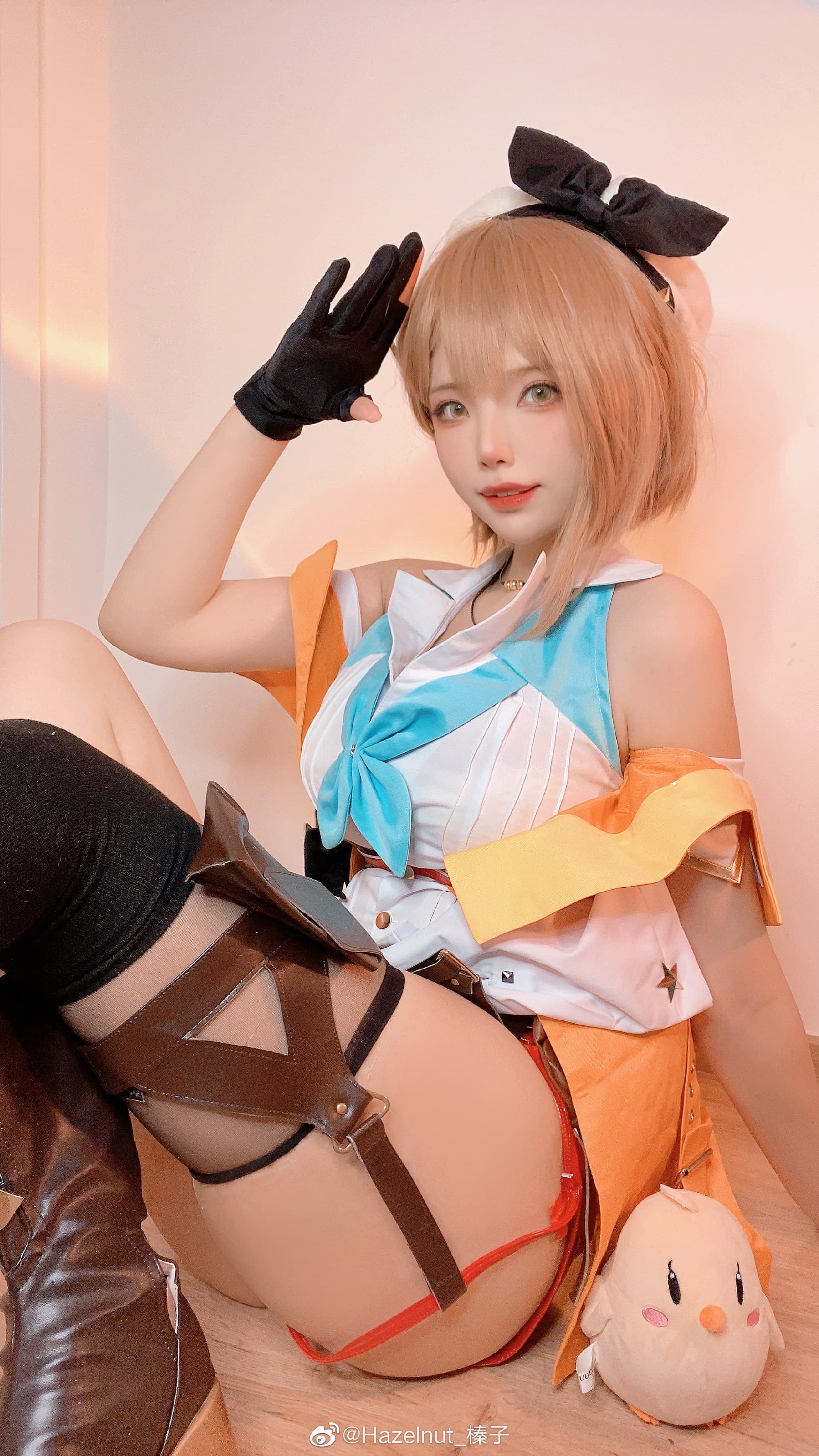 碧蓝航线莱莎联动 我是莱莎琳·斯托特，大家一般叫我莱莎！@Hazelnut_榛子 COSPLAY-第4张
