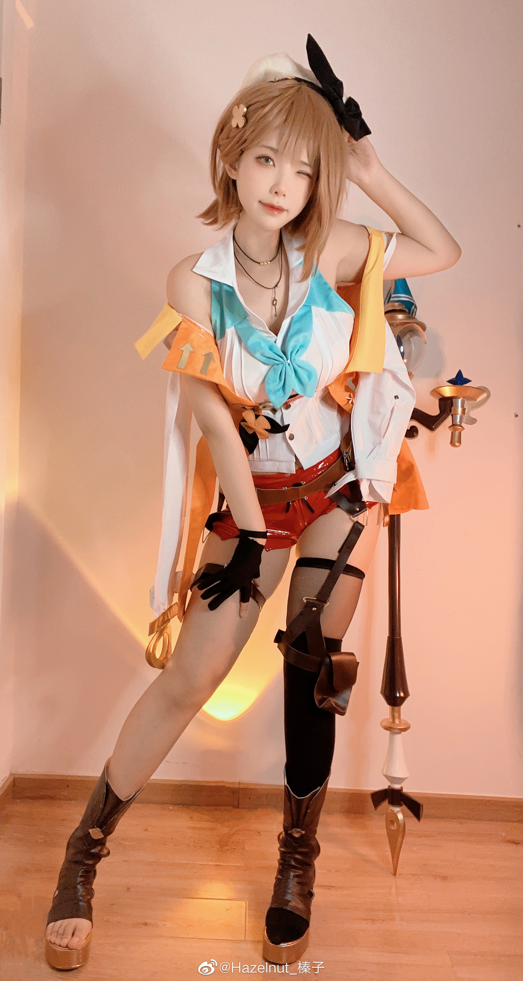 碧蓝航线莱莎联动 我是莱莎琳·斯托特，大家一般叫我莱莎！@Hazelnut_榛子 COSPLAY-第16张