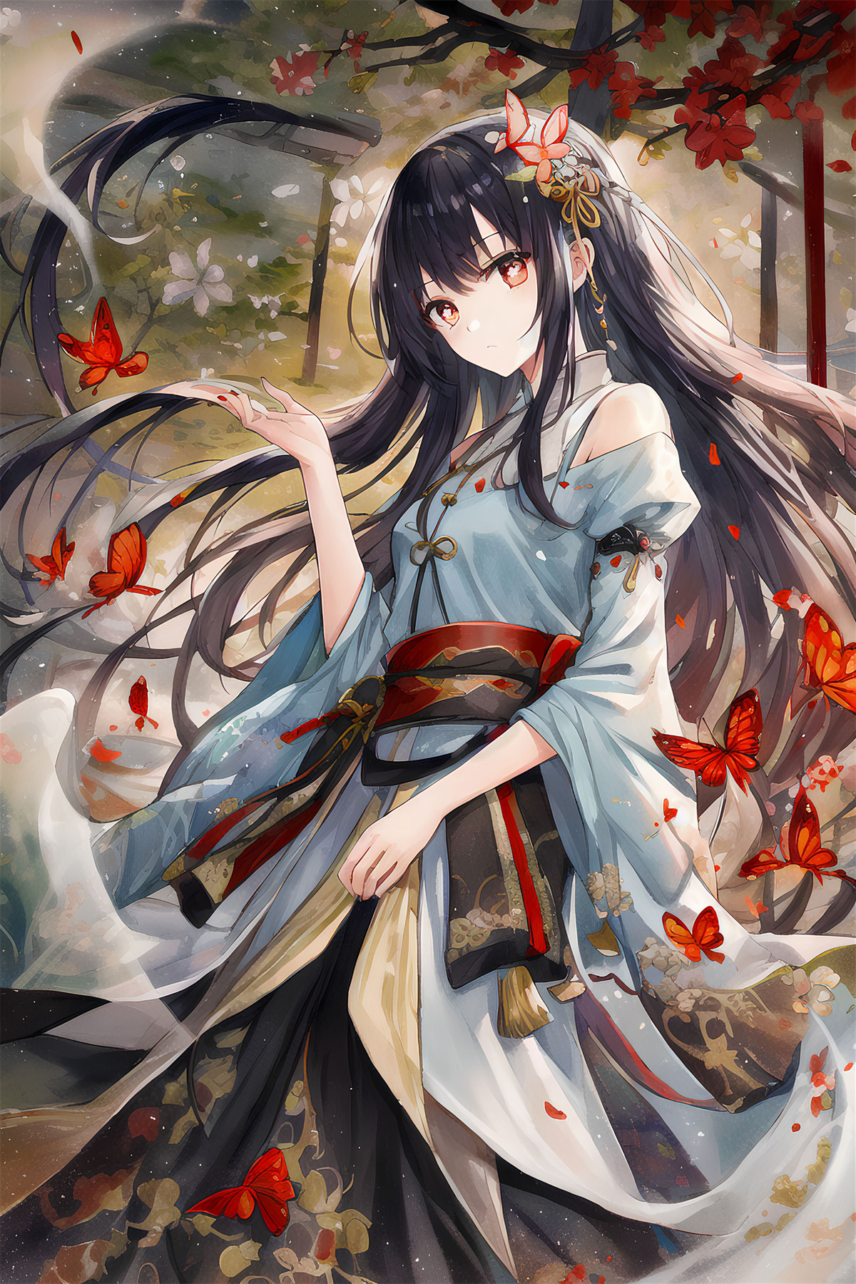 【插画美图】JK制服 原神纳西妲 胡桃 天音彼方 黑丝制服 每日热榜壁纸推荐 P站美图-第8张