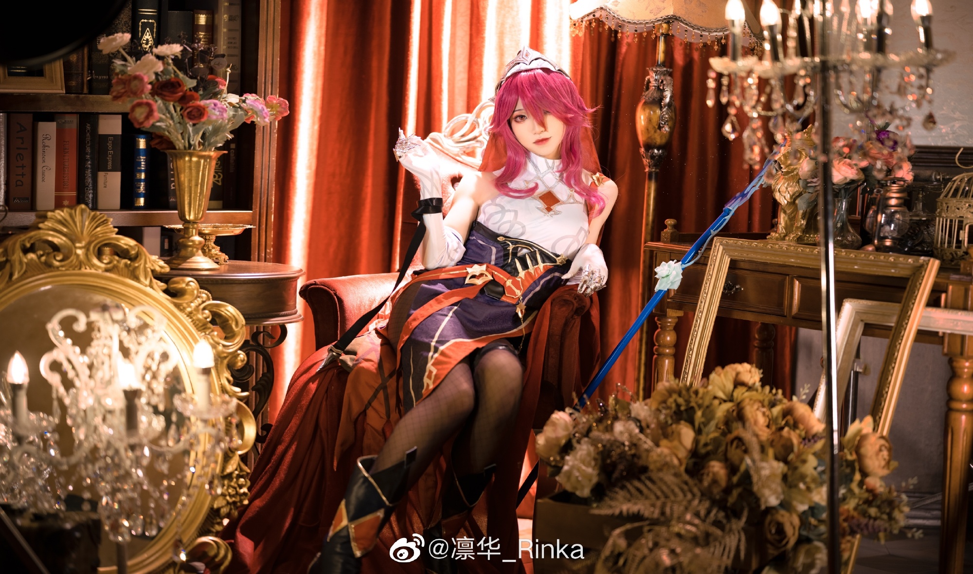 对于我而言，做这些比过正统修女生活简单多了 原神 罗莎莉亚@凛华_Rinka COSPLAY-第4张
