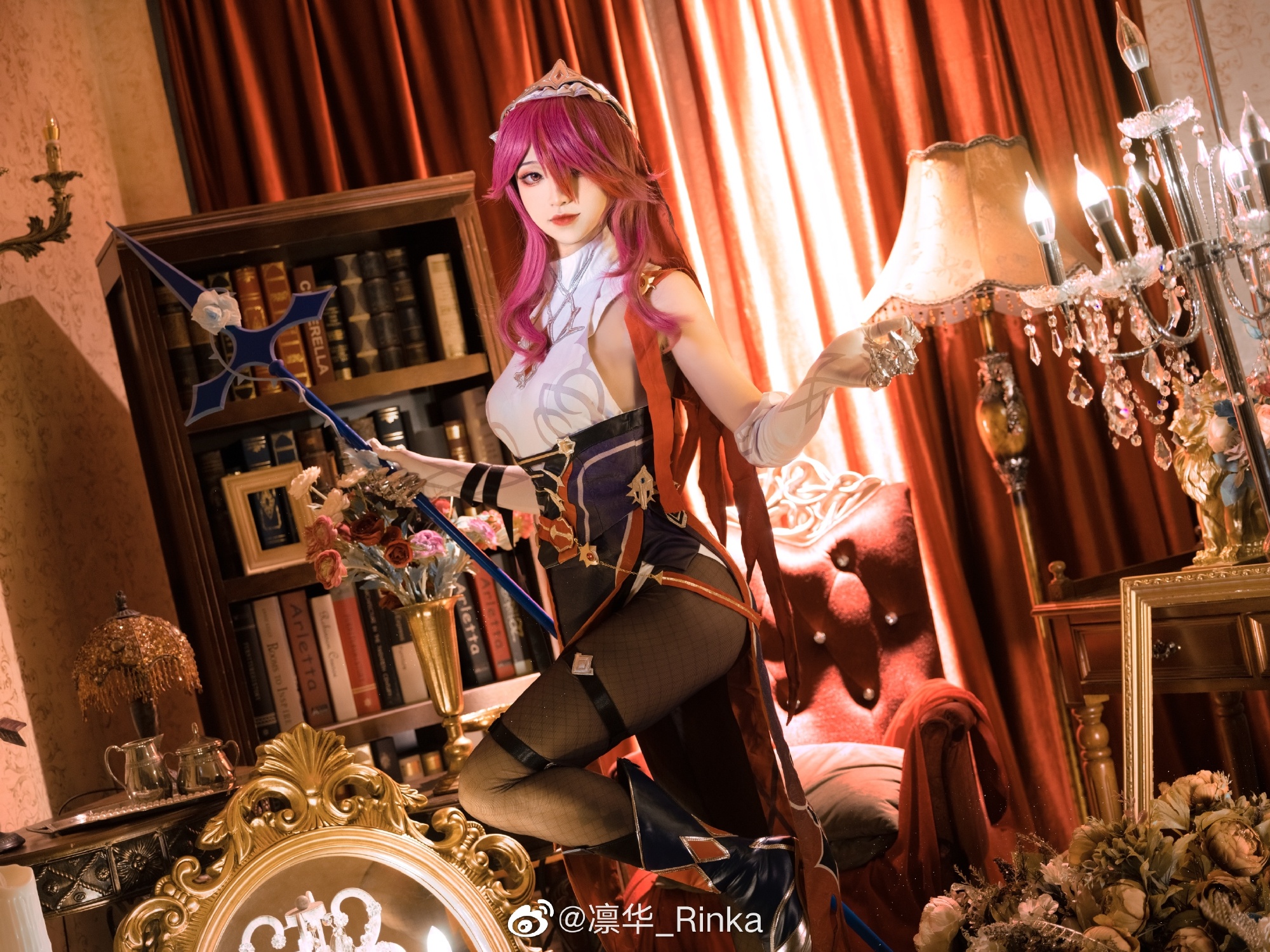 对于我而言，做这些比过正统修女生活简单多了 原神 罗莎莉亚@凛华_Rinka COSPLAY-第6张