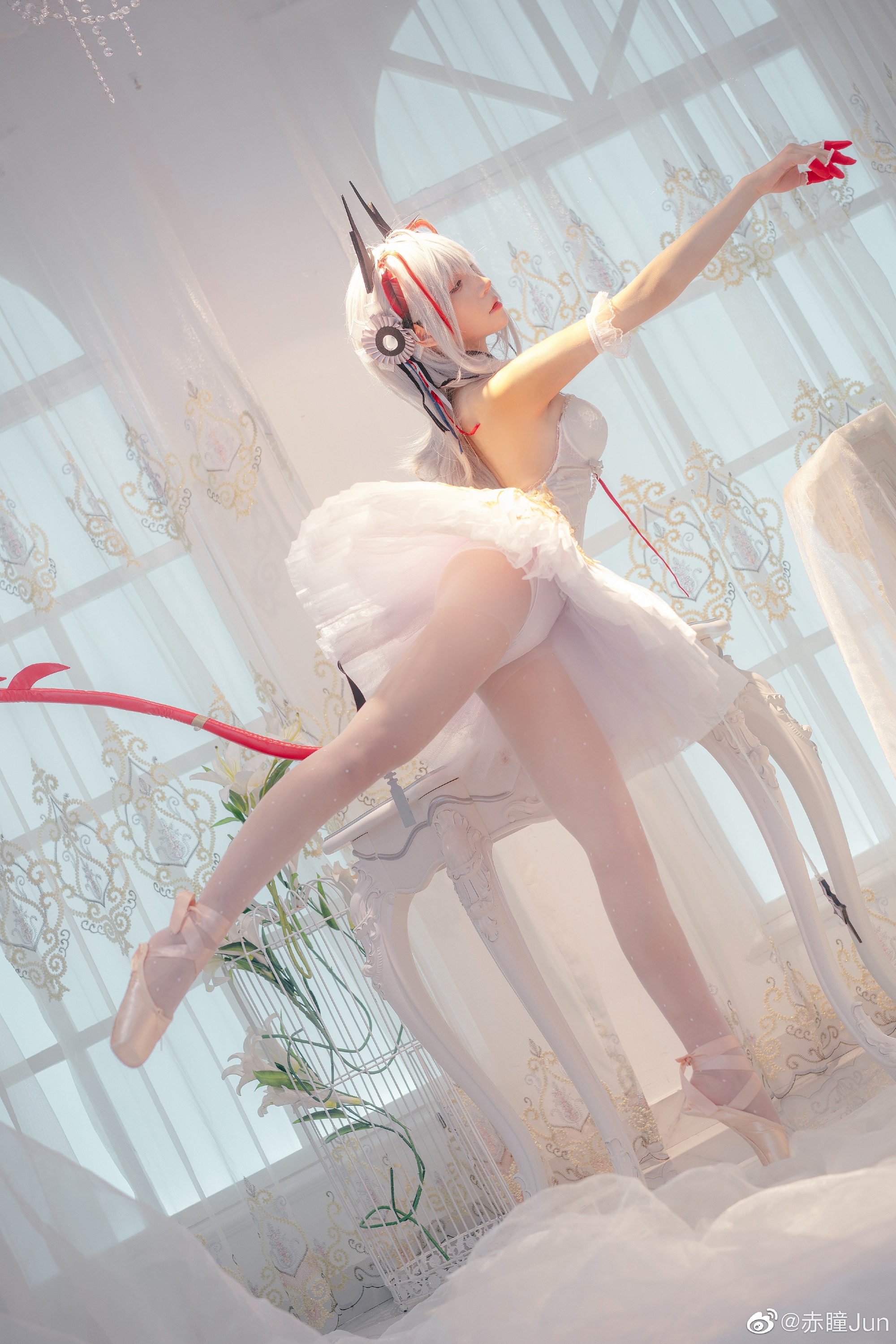 【COS】明日方舟 W·芭蕾 @赤瞳Jun COSPLAY-第7张