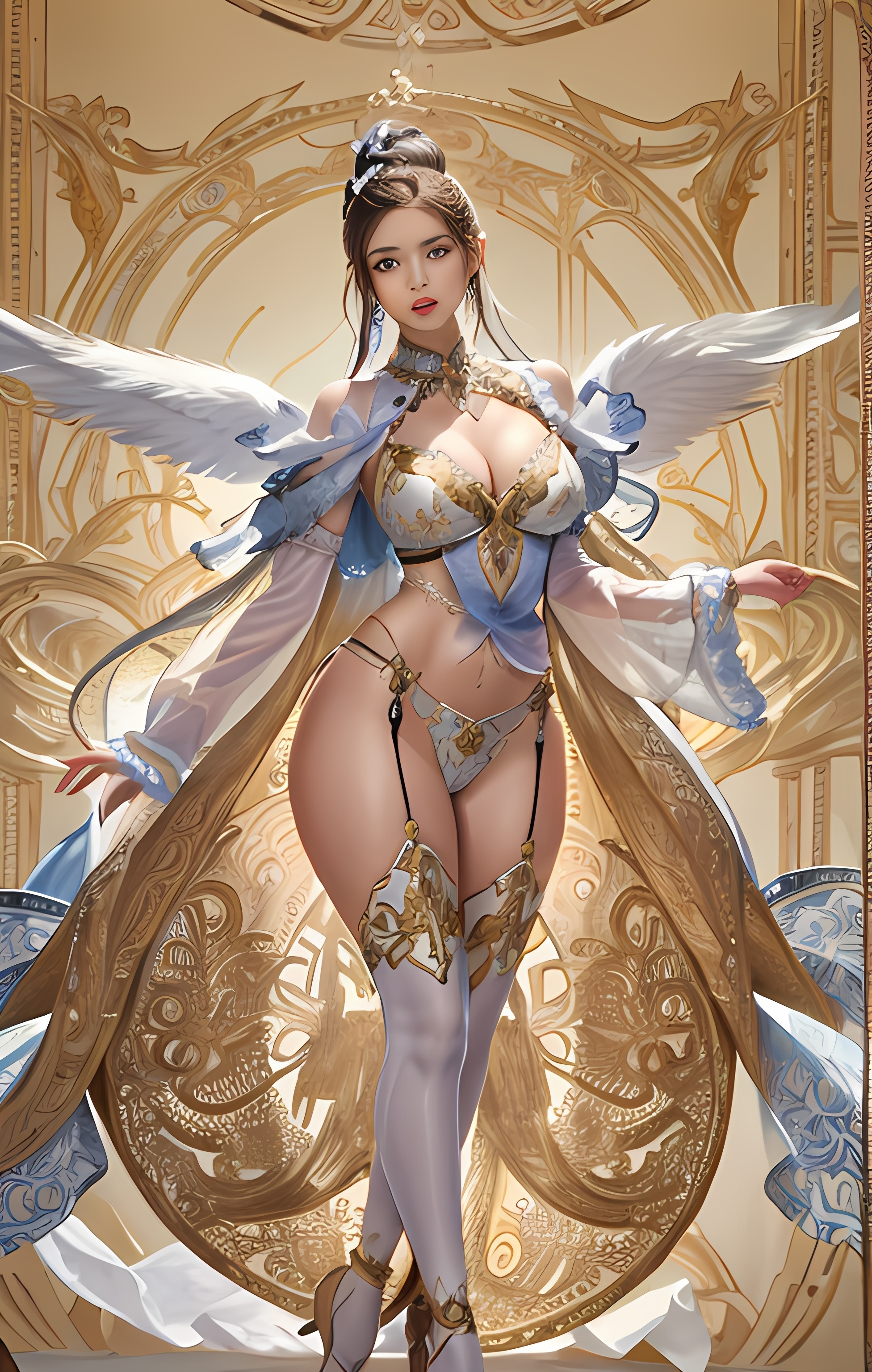 【ai绘画】比基尼，长腿，大胸，翘臀，大屁股 插画-第6张