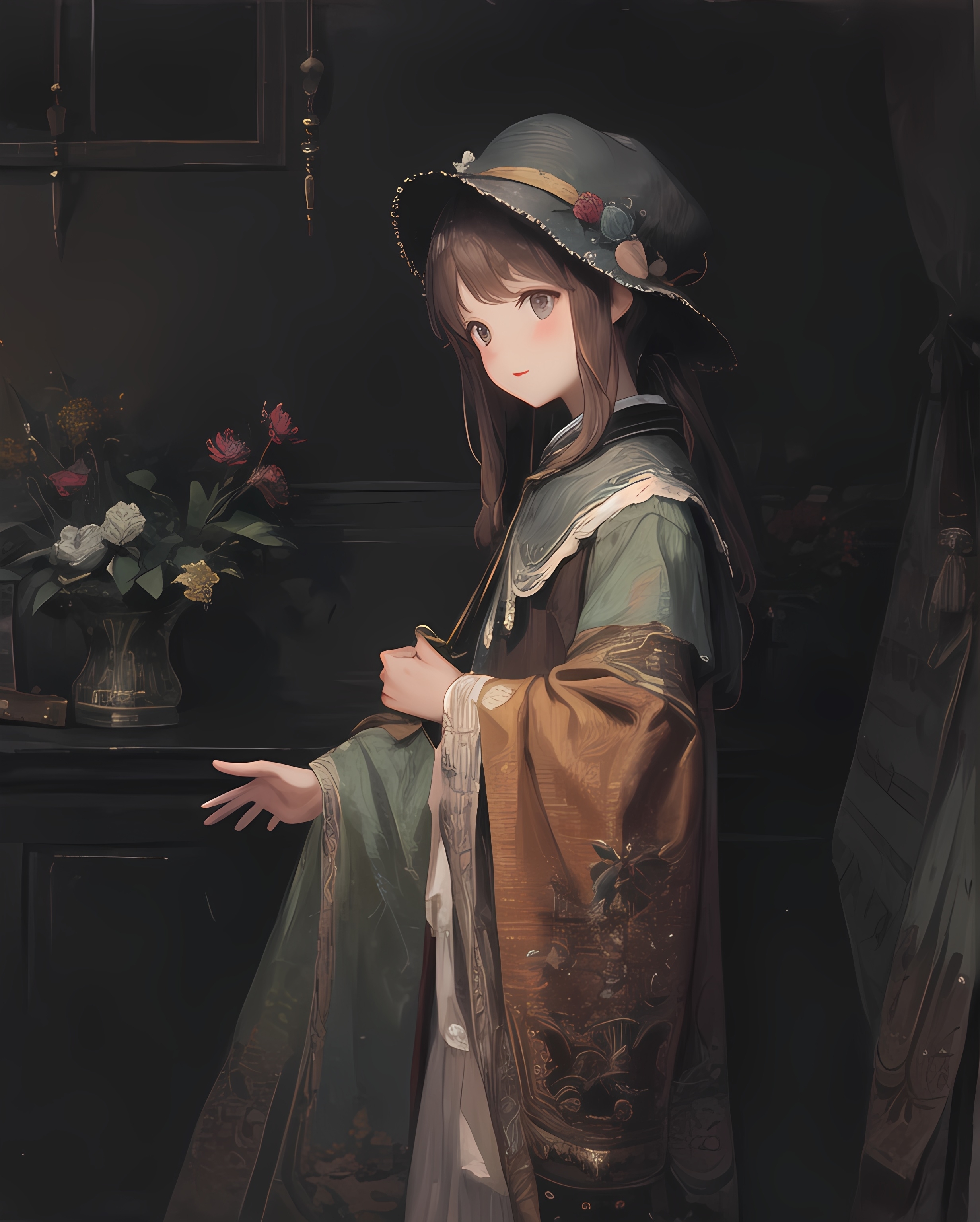 【ai生成】双胞胎，百合，唯美，萝莉 插画-第5张