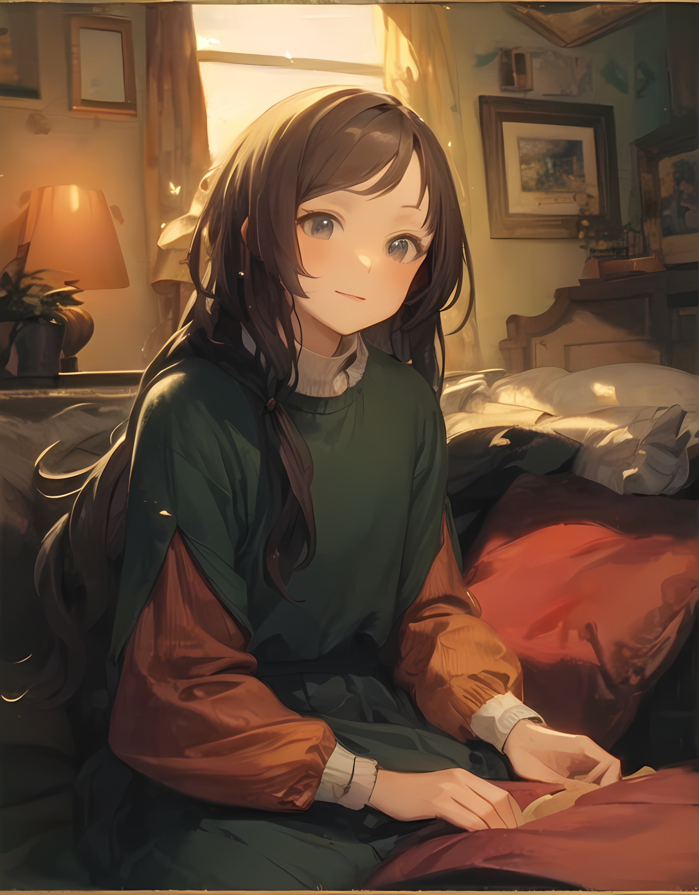 【ai生成】双胞胎，百合，唯美，萝莉 插画-第6张