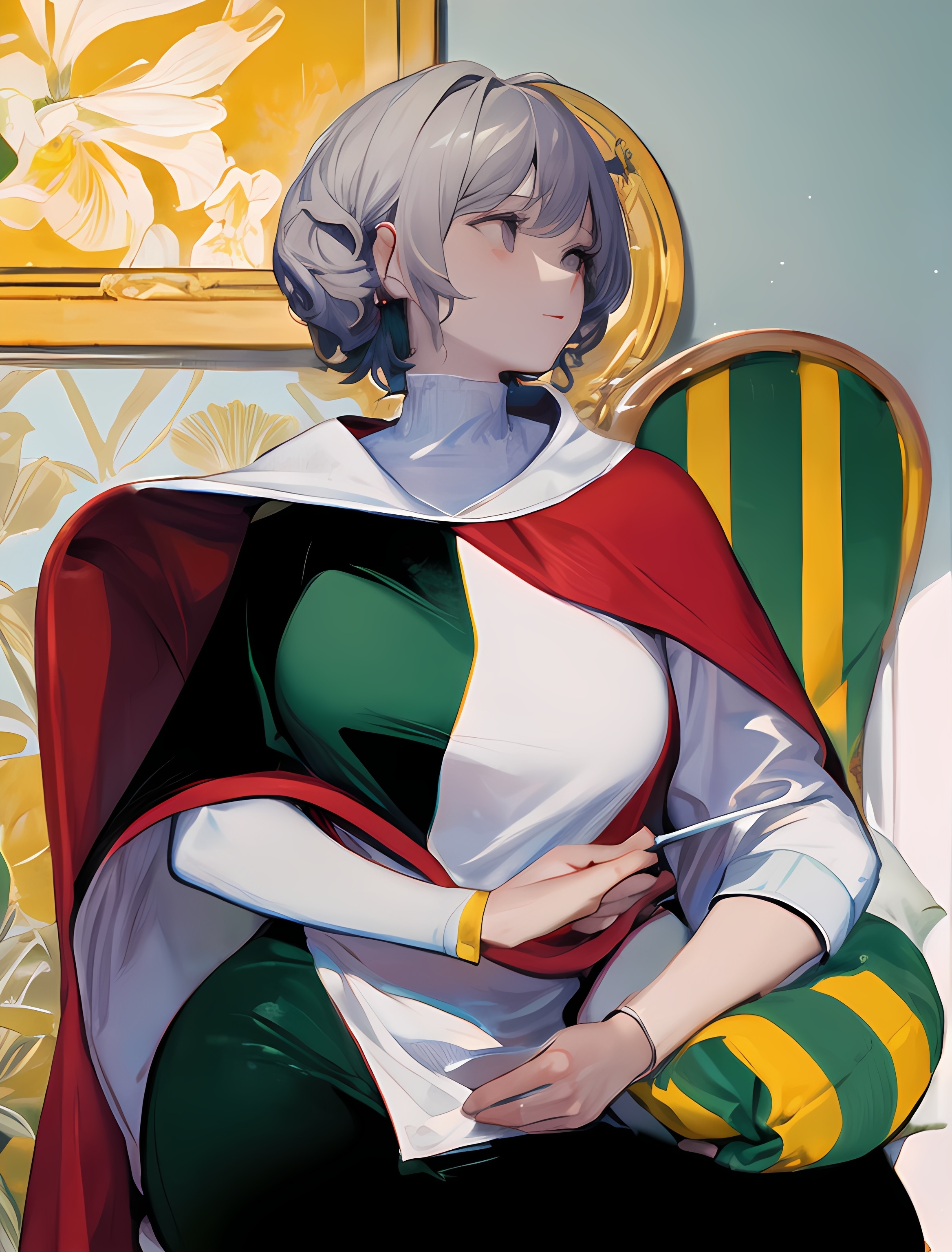 【ai生成】双胞胎，百合，唯美，萝莉 插画-第8张