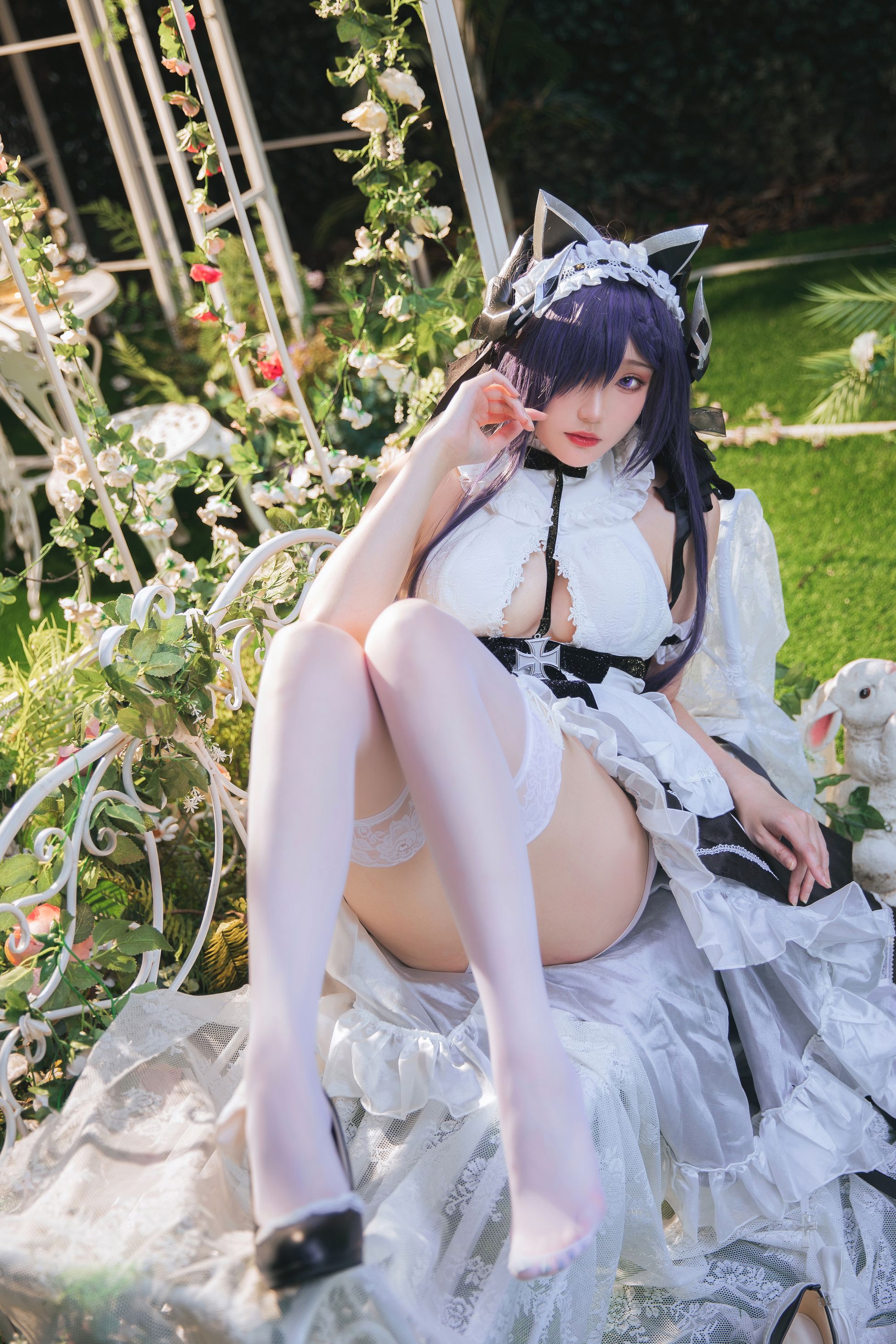 瓜希酱 碧蓝航线 奥古斯特女仆 COS精选-第2张