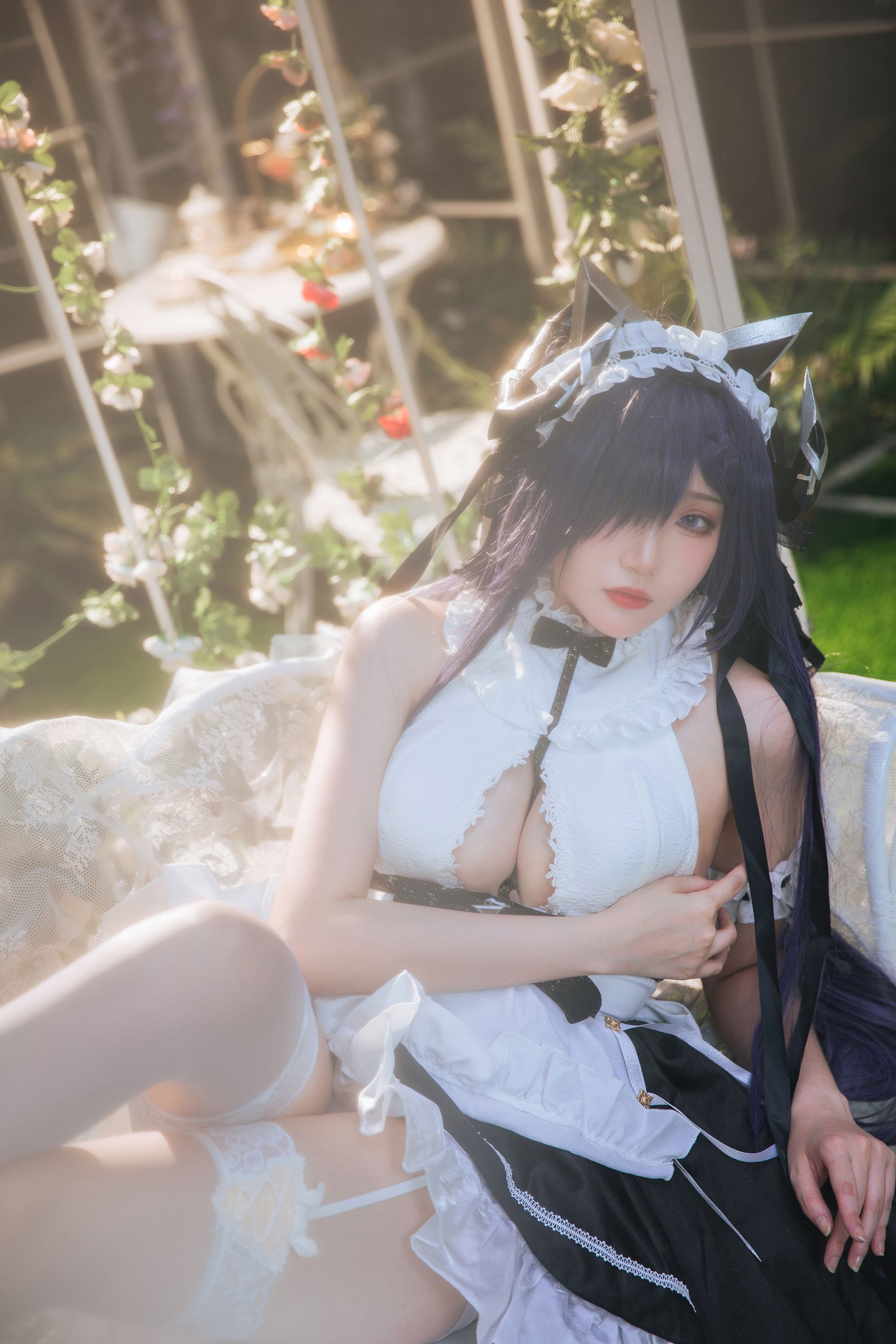 瓜希酱 碧蓝航线 奥古斯特女仆 COS精选-第8张