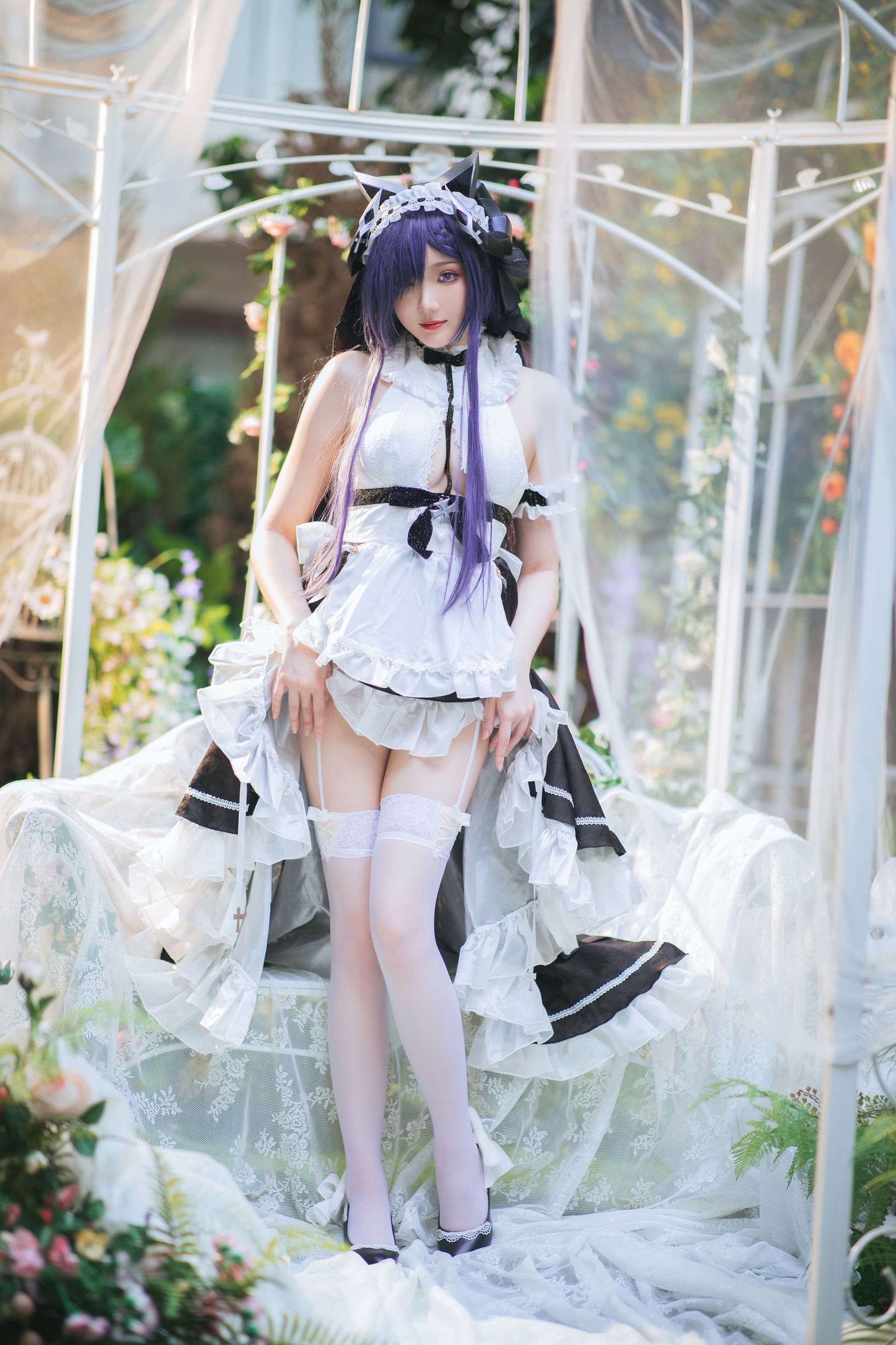 瓜希酱 碧蓝航线 奥古斯特女仆 COS精选-第9张