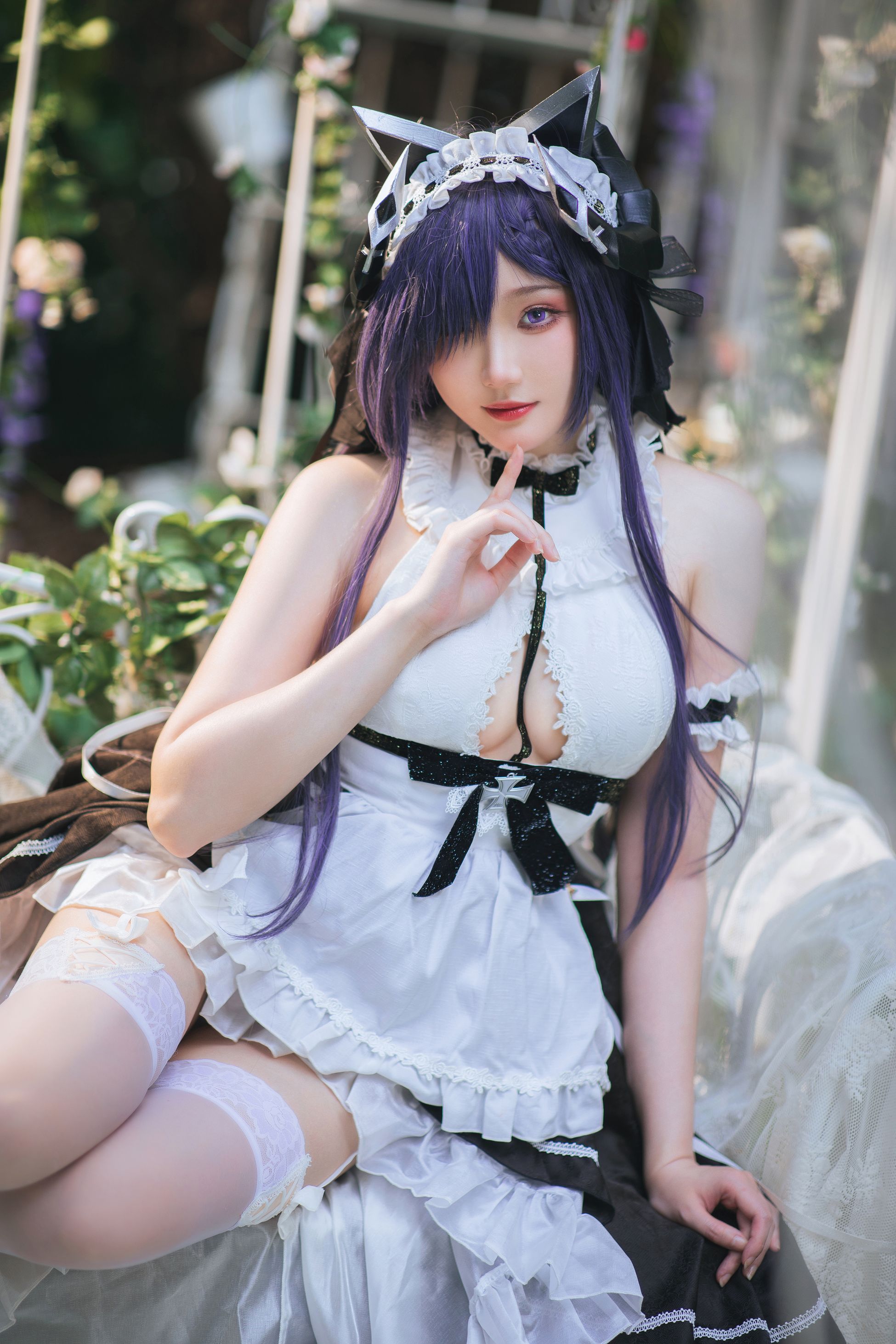 瓜希酱 碧蓝航线 奥古斯特女仆 COS精选-第10张