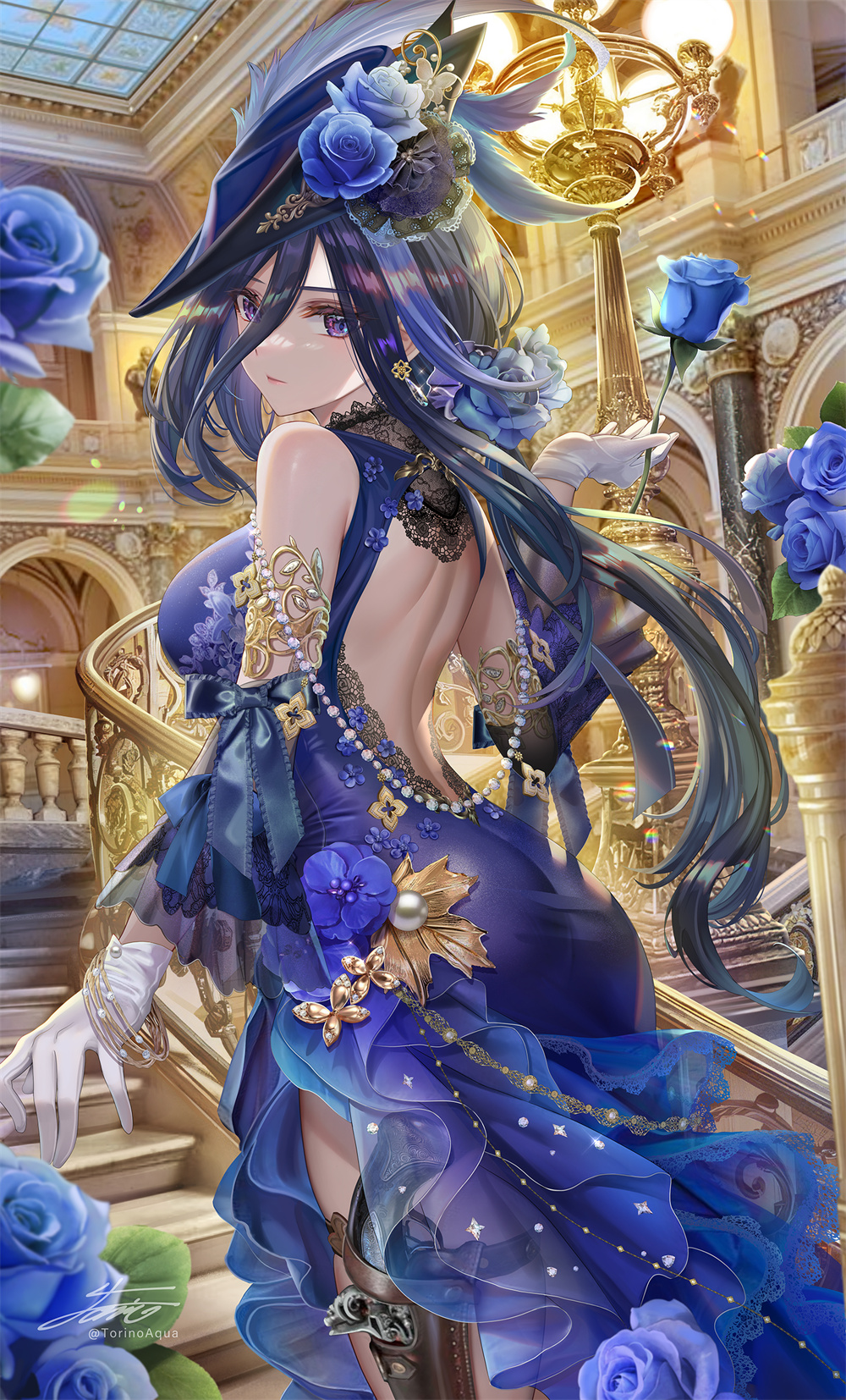 【P站美图】超可爱银发美少女 兽耳芙宁娜 今日插画壁纸推荐 P站美图-第1张