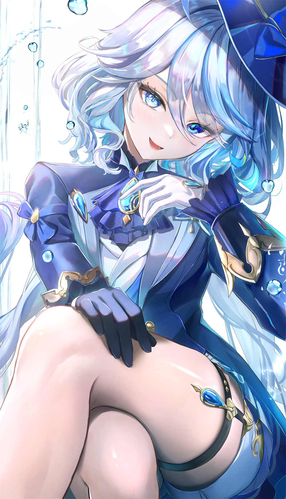【P站美图】超可爱银发美少女 兽耳芙宁娜 今日插画壁纸推荐 P站美图-第6张