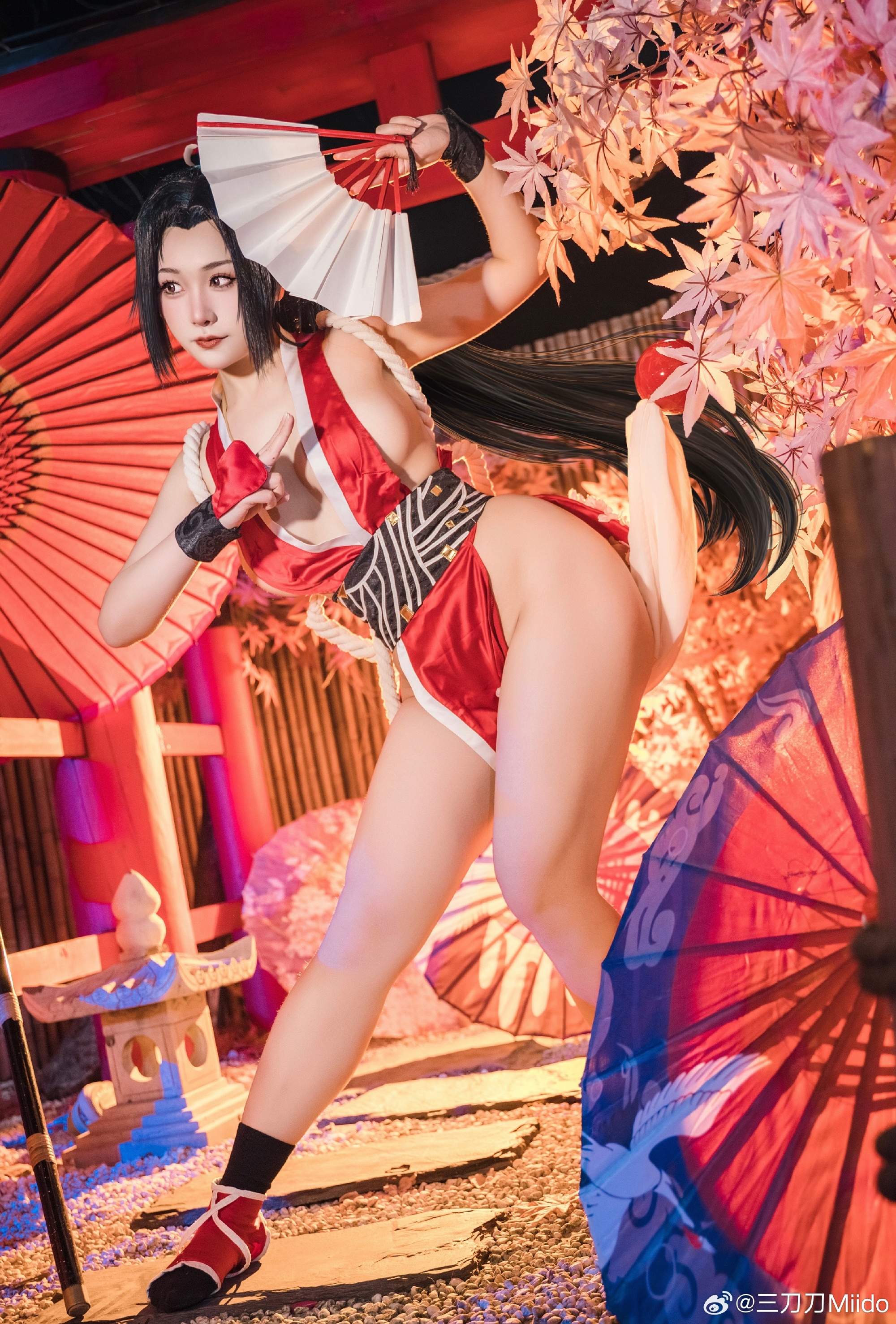 cosplay 不知火舞经典皮肤，初代女忍者参上！ 不知火舞@三刀刀Miido COSPLAY-第5张