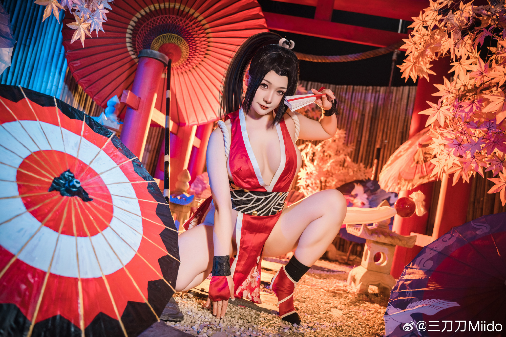 cosplay 不知火舞经典皮肤，初代女忍者参上！ 不知火舞@三刀刀Miido COSPLAY-第7张