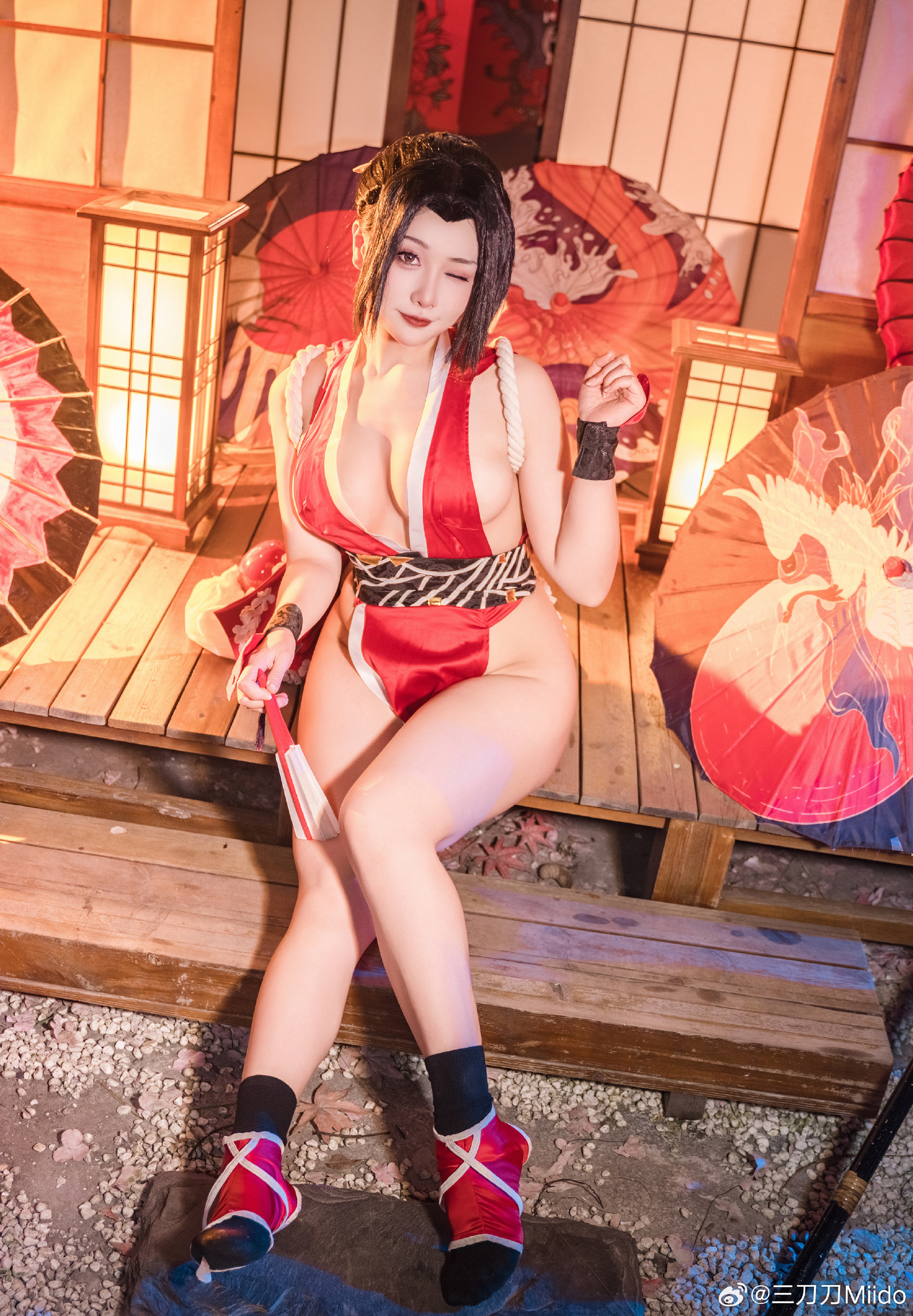 cosplay 不知火舞经典皮肤，初代女忍者参上！ 不知火舞@三刀刀Miido COSPLAY-第12张