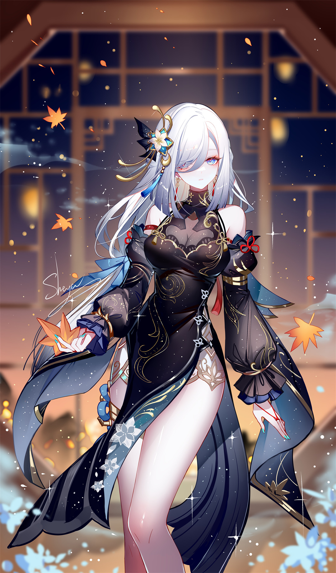 【动漫美图】碧蓝档案 明星日鞠 鬼方佳世子 空崎日奈 崩坏 寒鸦 卡芙卡 动漫壁纸推荐 P站美图-第2张