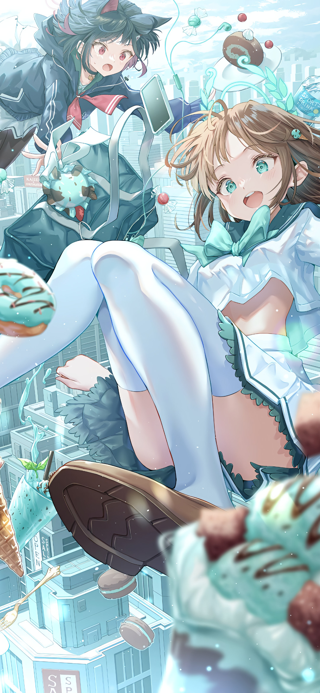 【动漫壁纸】粉毛兽耳少女 原神 八重神子 明日方舟 斯卡蒂 深夜里想着你心乱如麻 壁纸-第19张
