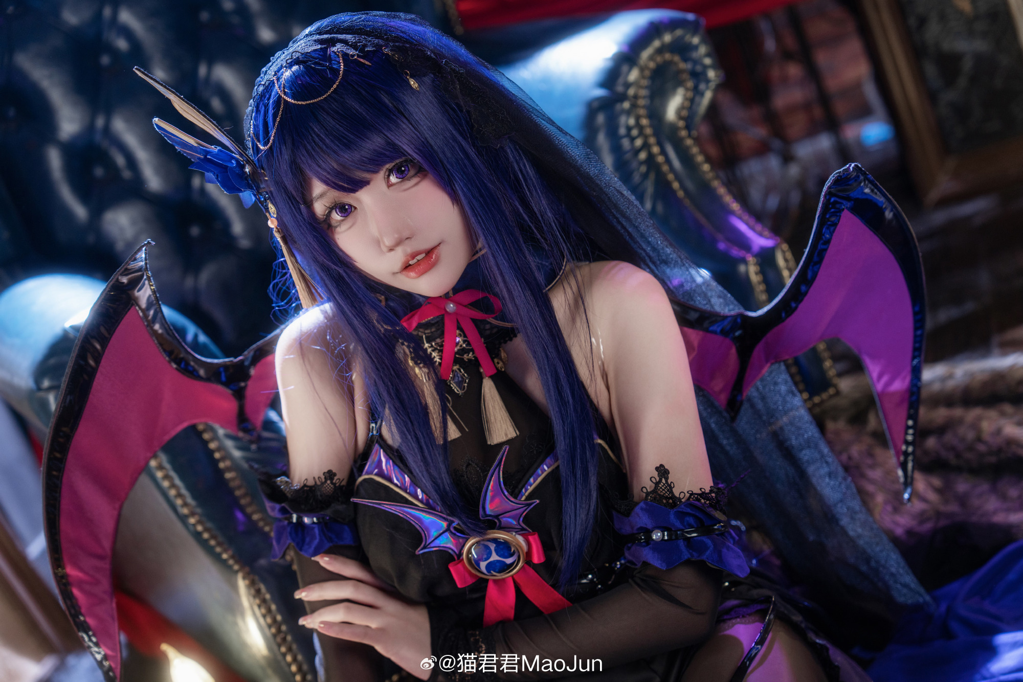 cosplay 啊～是你召唤的魅魔嘛？原神 雷电将军@猫君君MaoJun COSPLAY-第2张