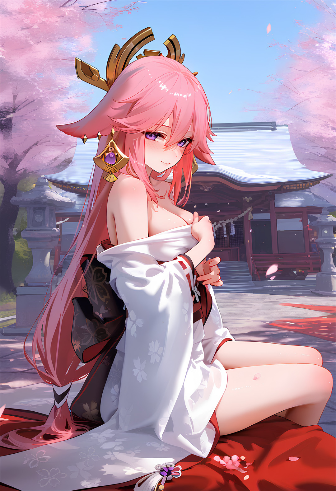 【AI精选】原神 芙宁娜 久岐忍 神子 小草神 碧蓝航线 翔鹤 会员美图推荐 精选插画-第1张