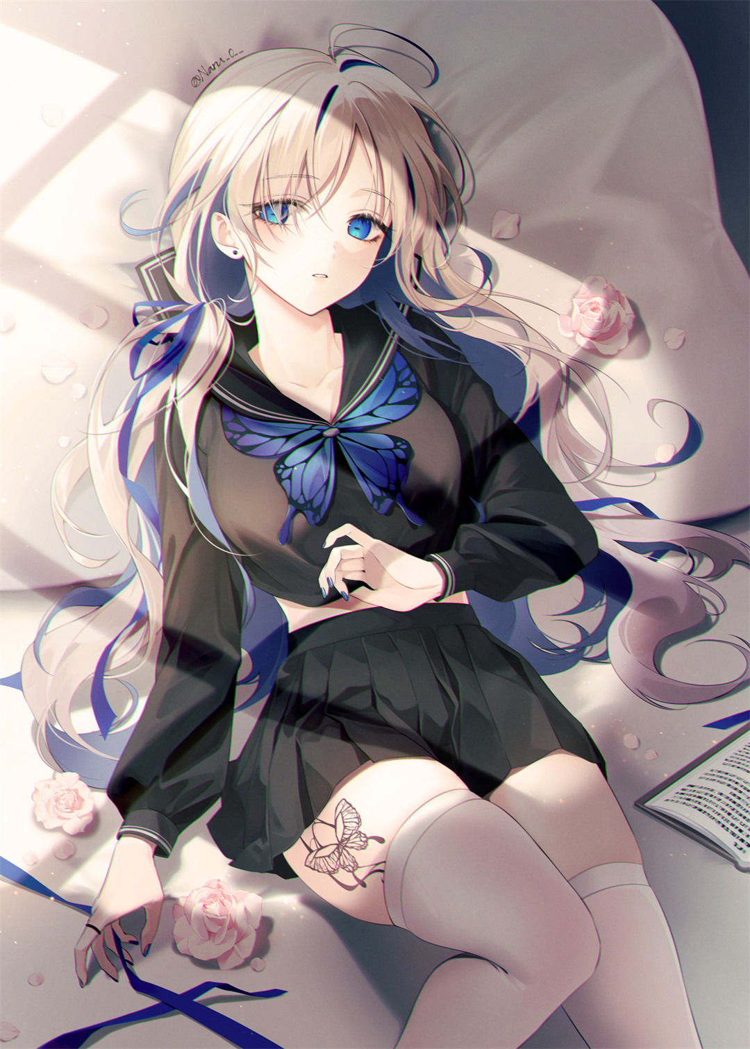 【画师精选】特别喜欢画绝对领域的画师 Naru的插画作品推荐 插画精选-第4张