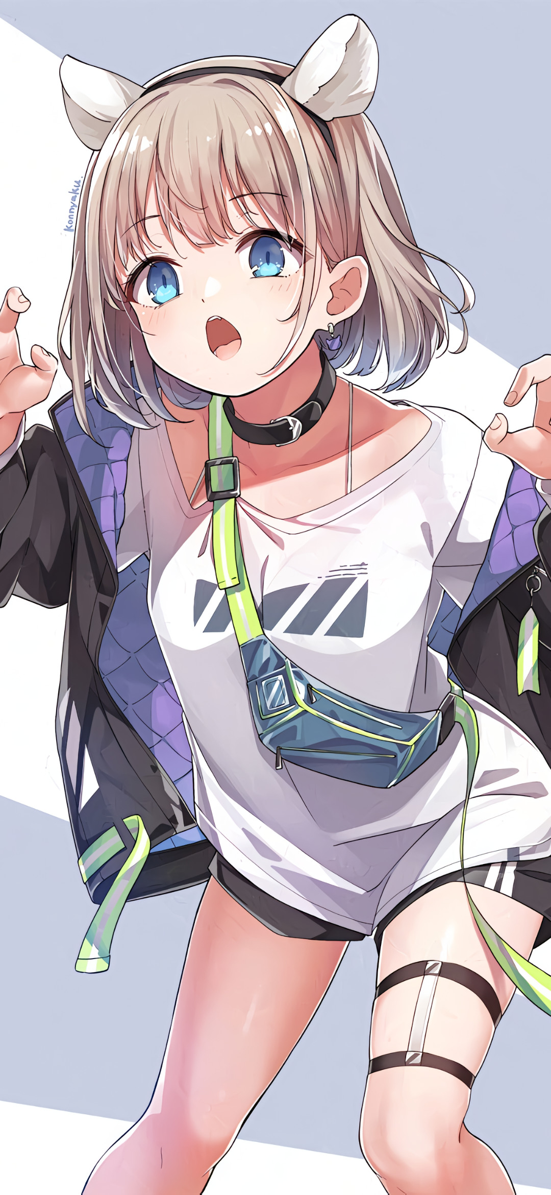 【动漫壁纸】原神 申鹤 碧蓝档案 早濑优香 JK制服少女 花火 很爱很爱你没人能代替 壁纸-第5张