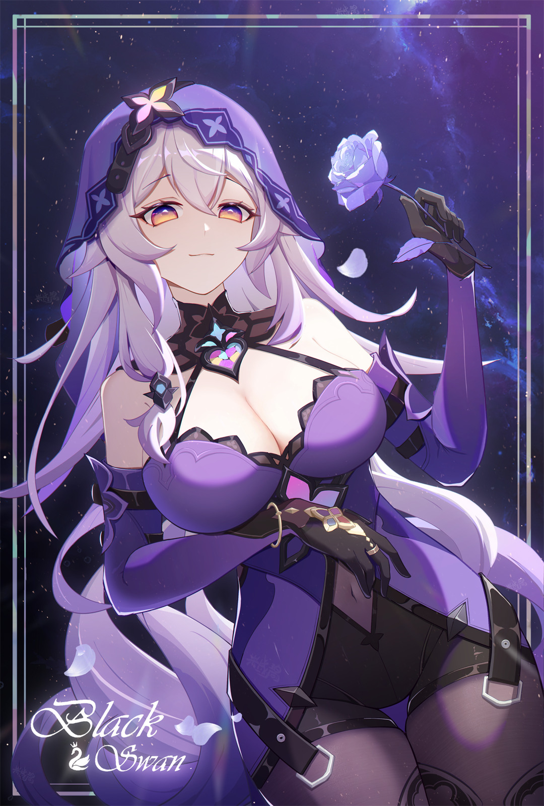 【插画精选】小姑娘，这次可别玩过火了哦。崩坏：星穹铁道 黑天鹅同人角色插画特辑推荐 精选插画-第1张