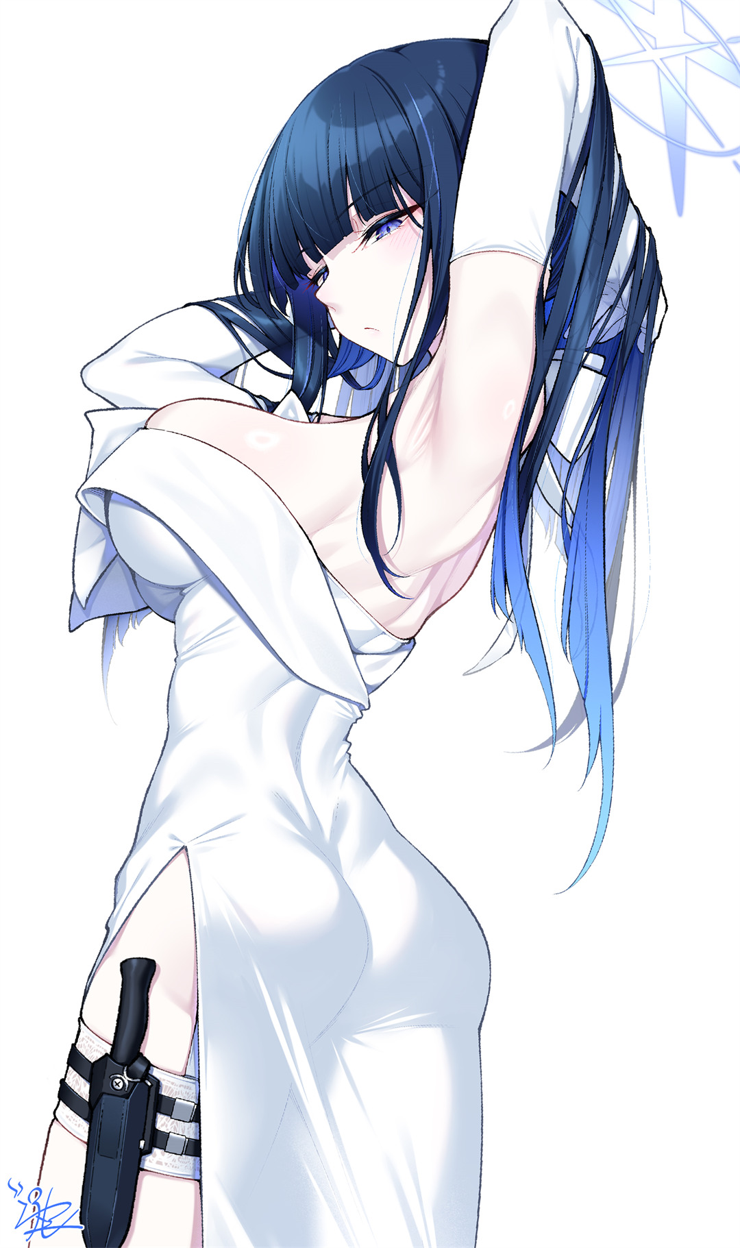 【P站美图】碧蓝档案 陸八魔アル 锭前纱织 水手服少女 崩坏 花火 插画壁纸推荐 P站美图-第7张