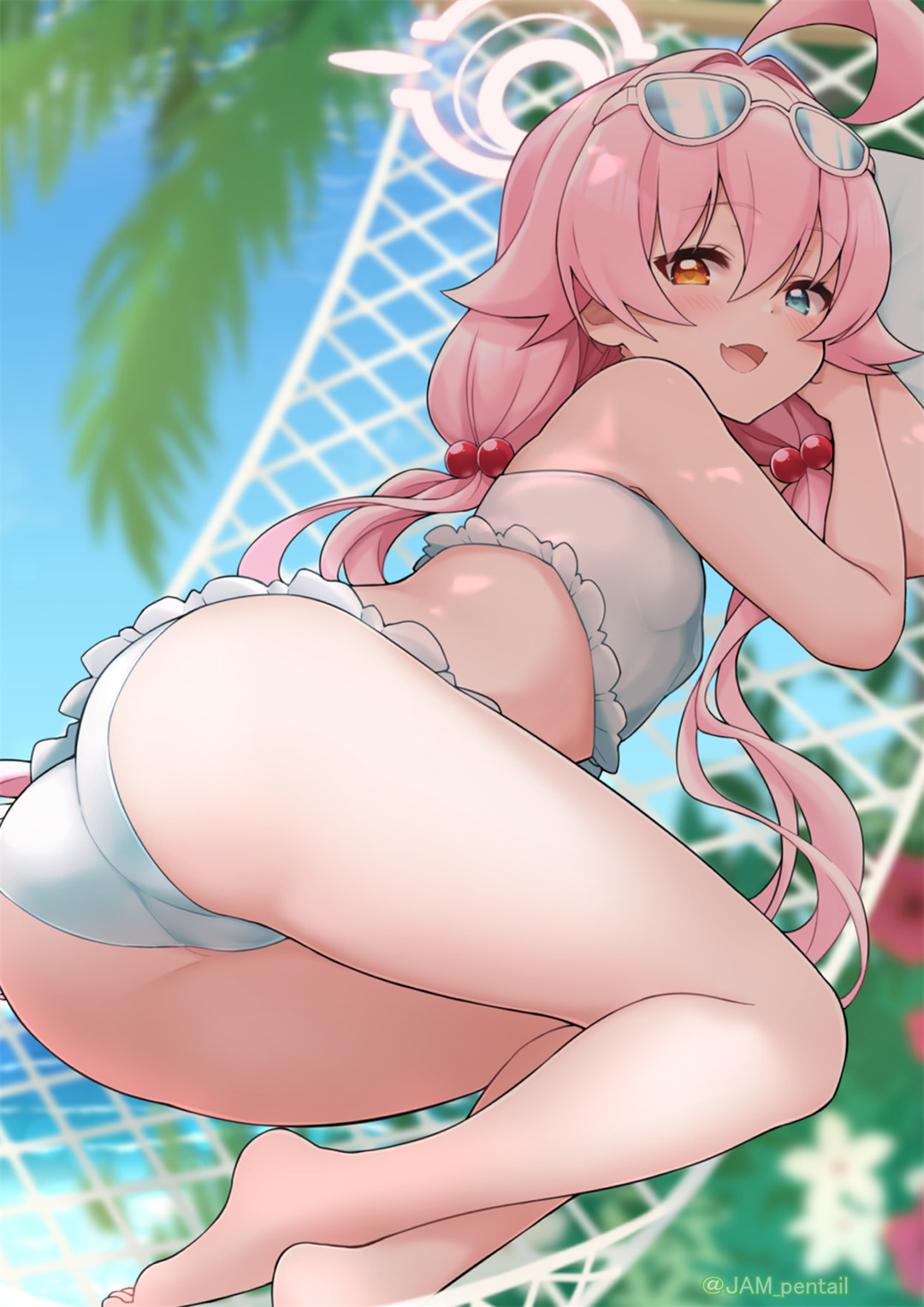 【插画精选】来这边呀老师～还挺凉快的唷 碧蓝档案 小鸟游星野同人角色插画特辑推荐 精选插画-第1张