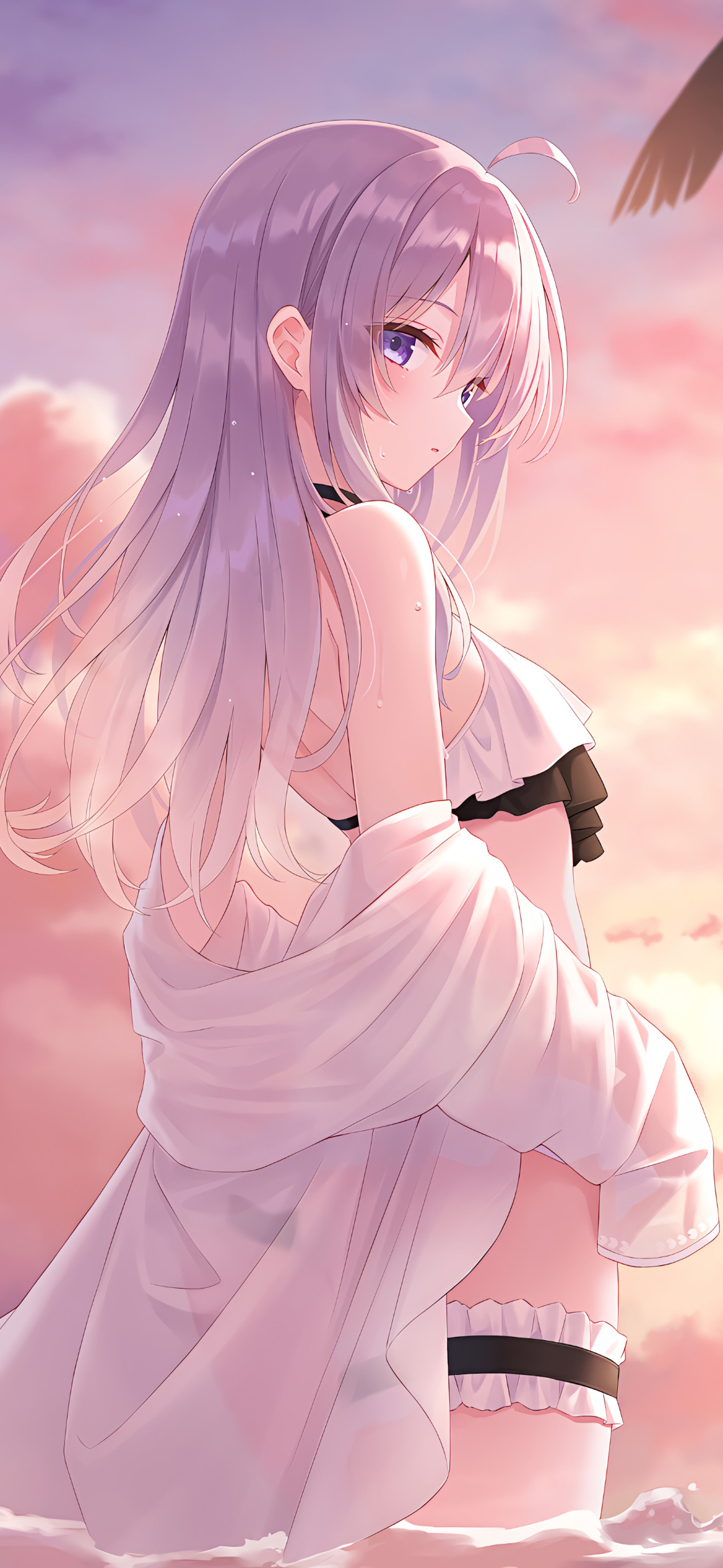 【动漫壁纸】2B小姐姐 雷姆 兽耳少女 樱花树的花瓣 将浪漫一路铺满 壁纸-第4张