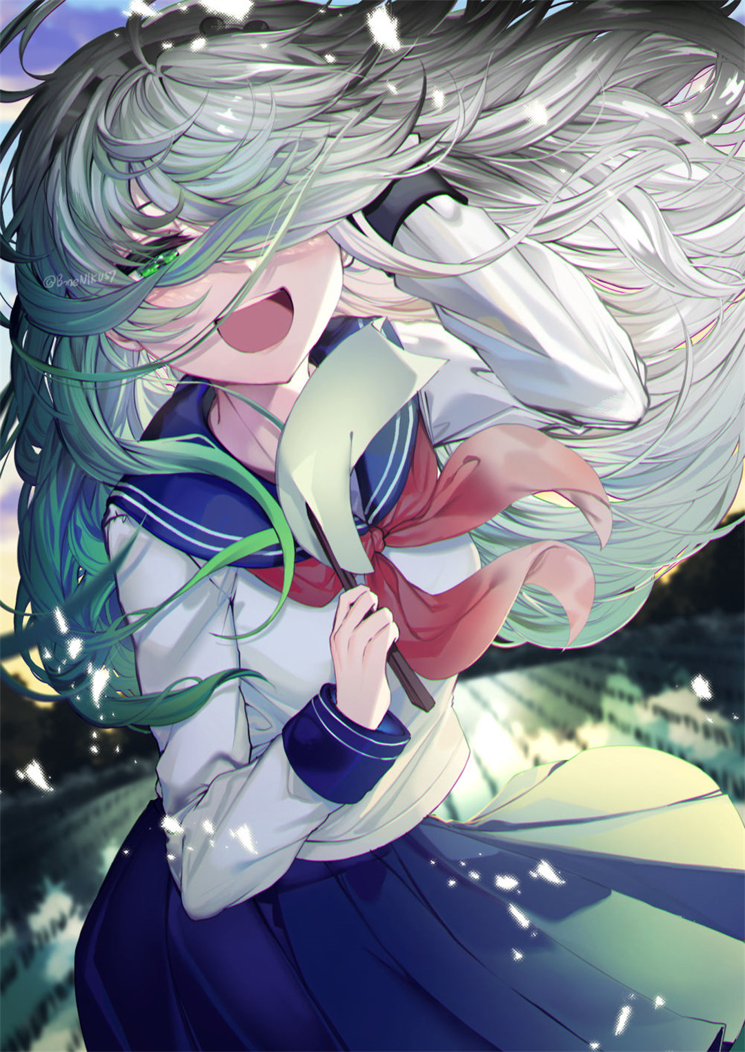【P站美图】JK制服少女  崩坏：星穹铁道 花火 原神 刻晴 碧蓝档案 桐生桔梗 P站美图-第11张