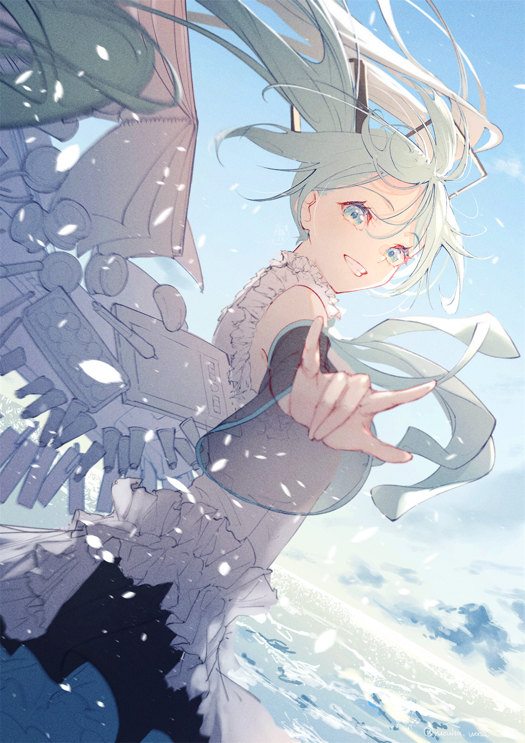 【P站美图】初音未来 碧蓝档案 桐生桔梗 陆八魔爱露 崩坏 花火 黑天鹅 插画壁纸推荐 P站美图-第10张