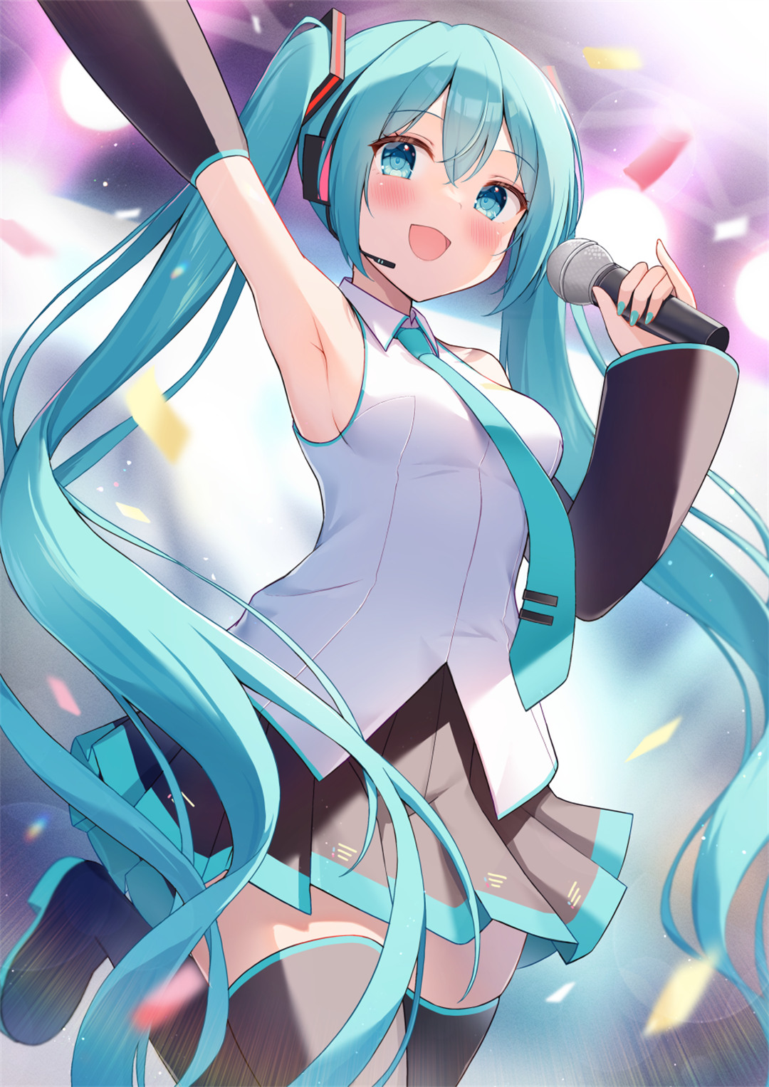 【P站美图】初音未来 碧蓝档案 桐生桔梗 陆八魔爱露 崩坏 花火 黑天鹅 插画壁纸推荐 P站美图-第11张