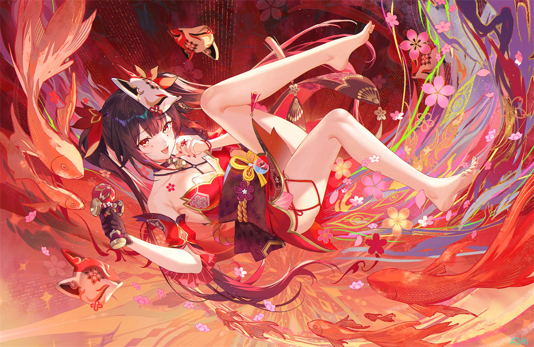 【P站美图】初音未来 碧蓝档案 桐生桔梗 陆八魔爱露 崩坏 花火 黑天鹅 插画壁纸推荐 P站美图-第19张