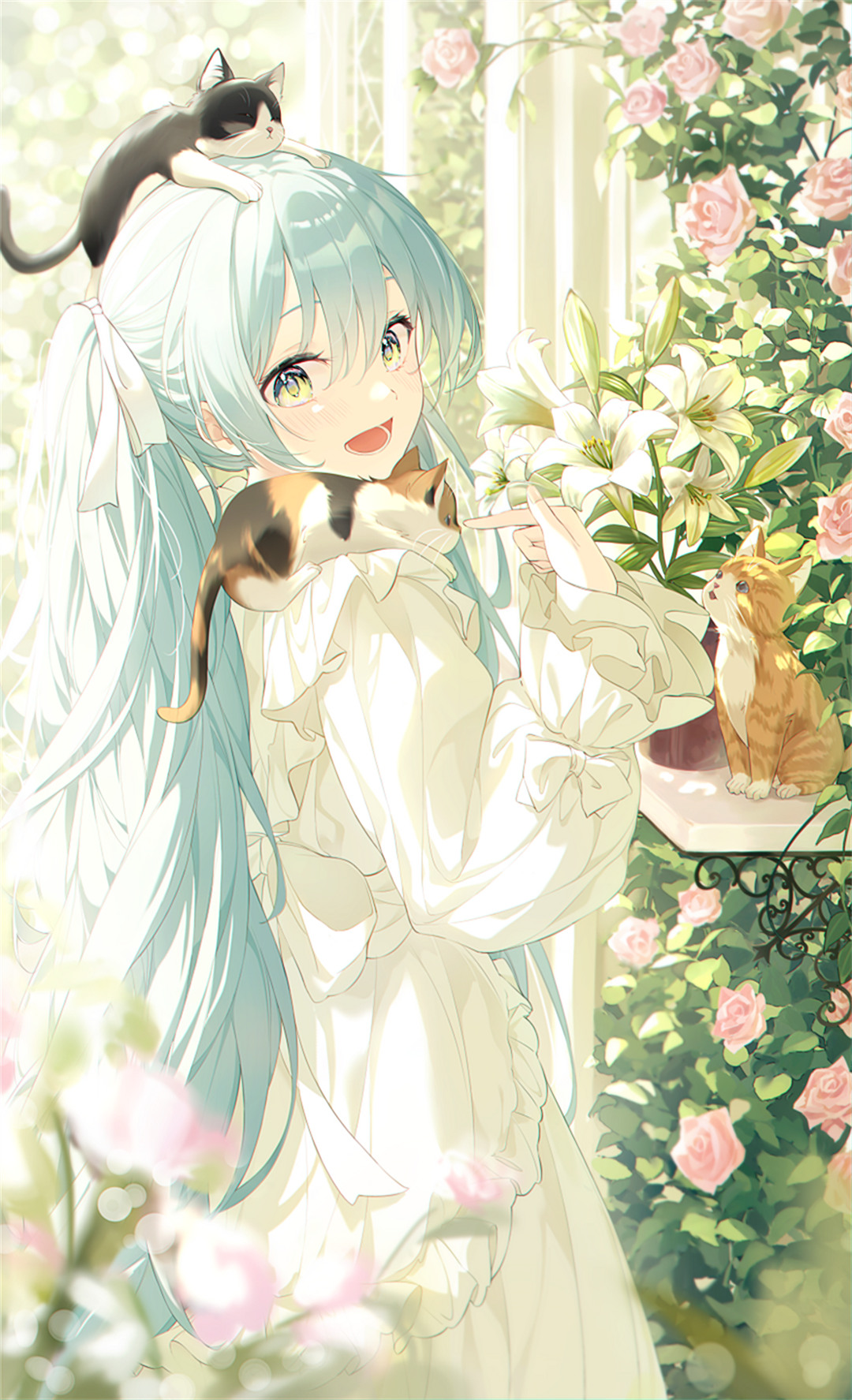 【P站美图】原神 申鹤 双马尾Miku 崩坏：星穹铁道 花火 碧蓝档案 圣园弥香 插画壁纸推荐 P站美图-第5张