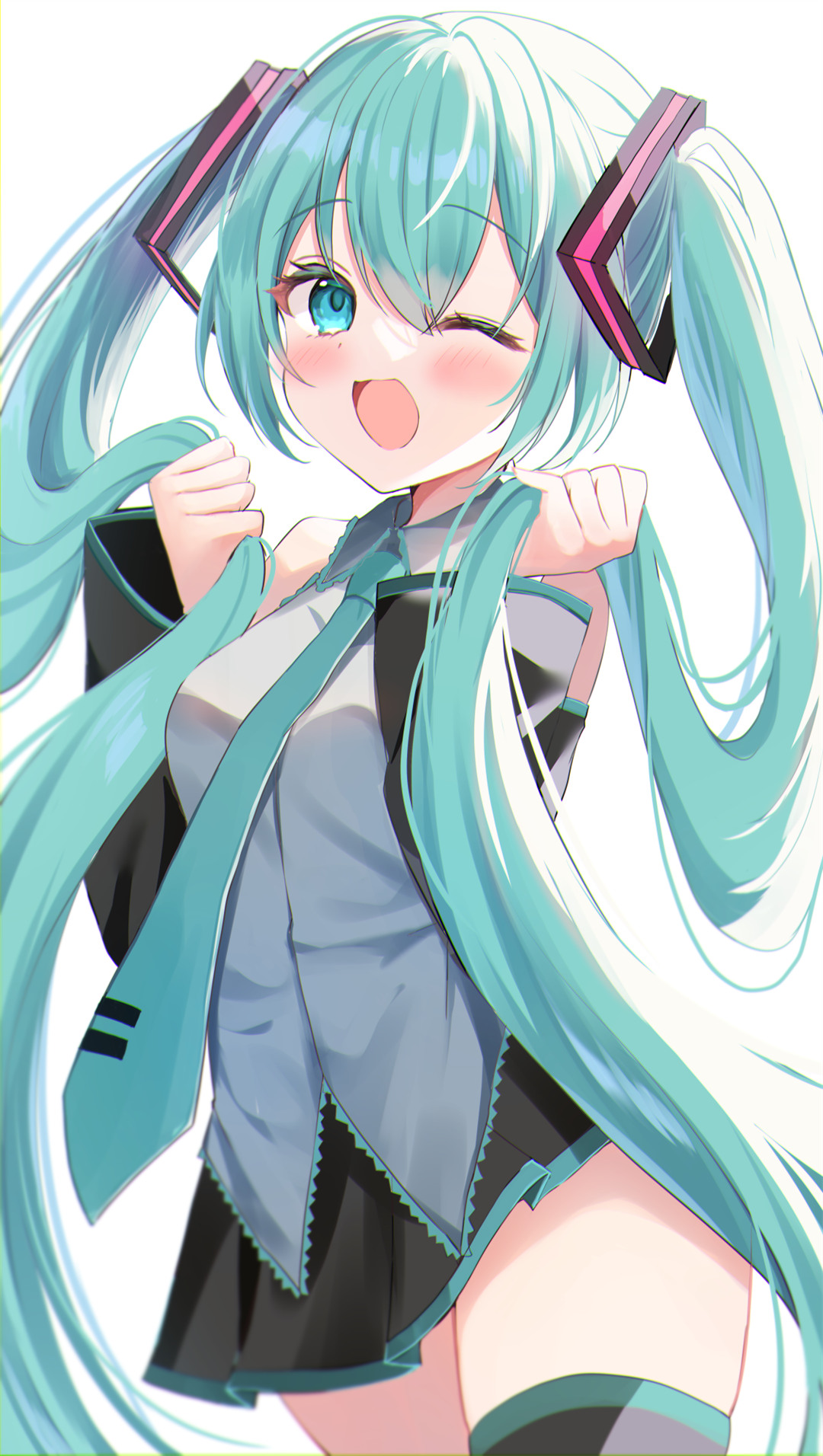 【P站美图】初音未来 虚拟主播 樱 碧蓝档案 鬼方佳代子 樱未来 星穹铁道 花火 插画壁纸推荐 P站美图-第11张