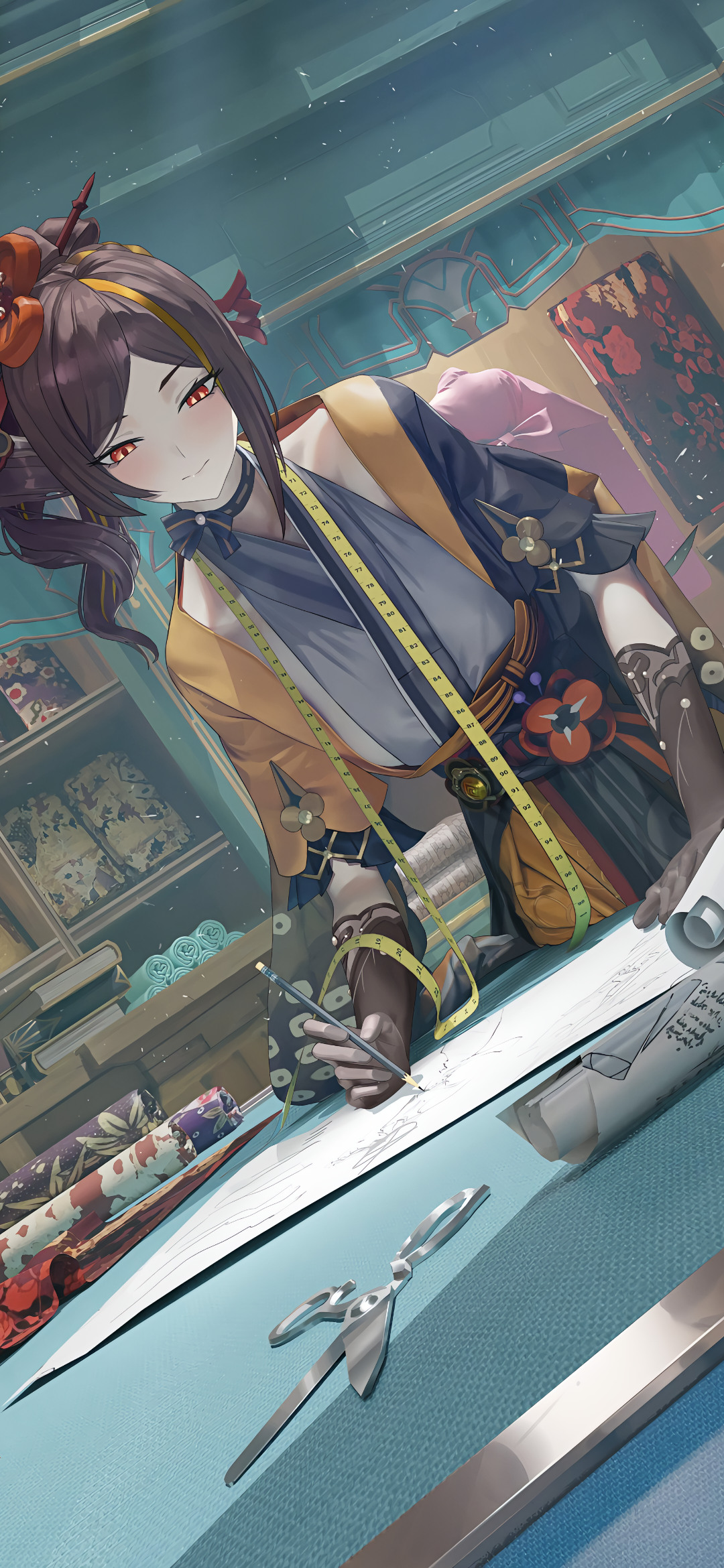 【动漫壁纸】原神 甘雨 热裤兽耳少女 星穹铁道 流萤 花火 纯真的容颜都随季节而蜕变 壁纸-第3张
