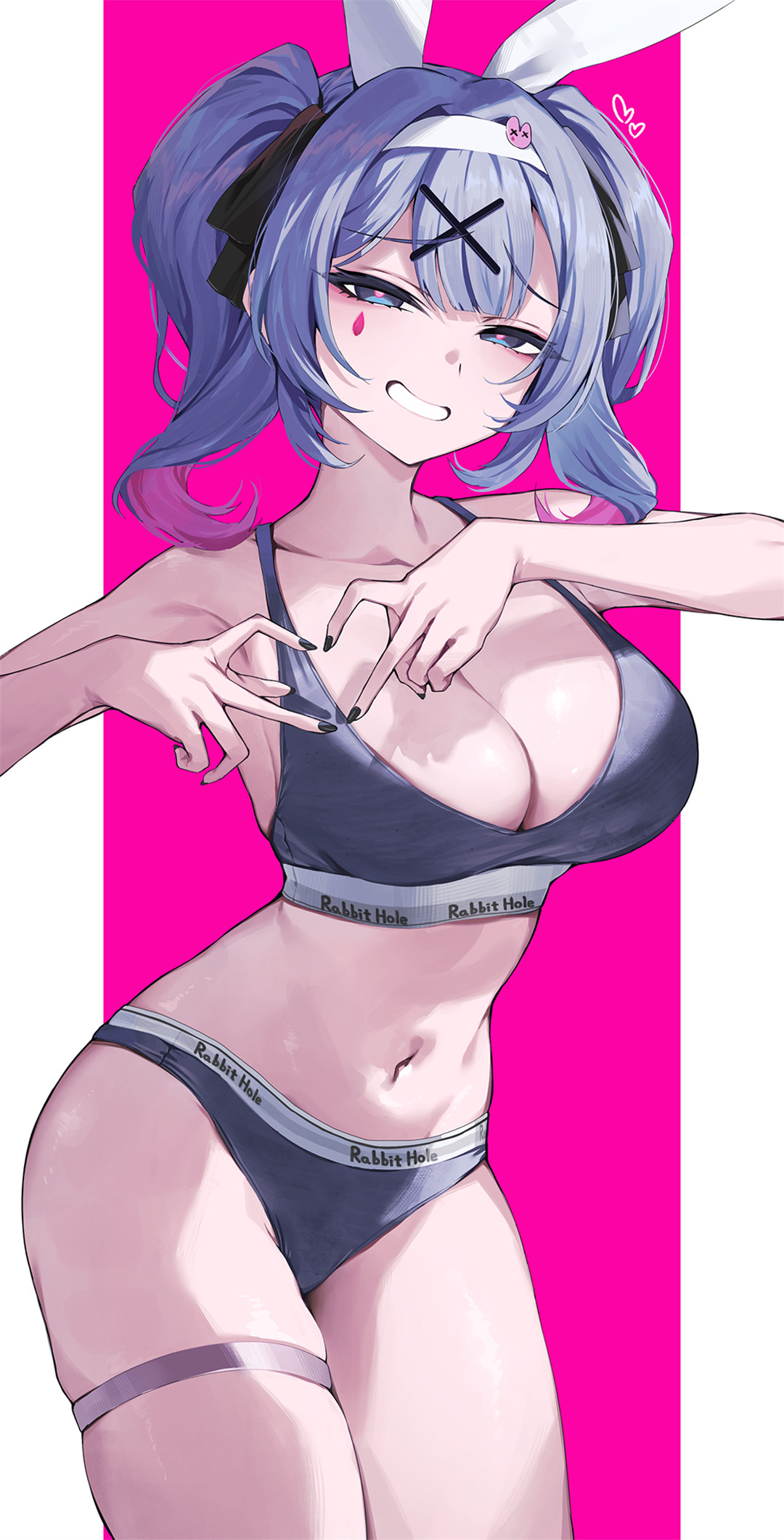 【插画精选】银发双马尾美少女 虚拟偶像 博衣小夜璃 初音未来 会员动漫美图推荐 精选插画-第1张